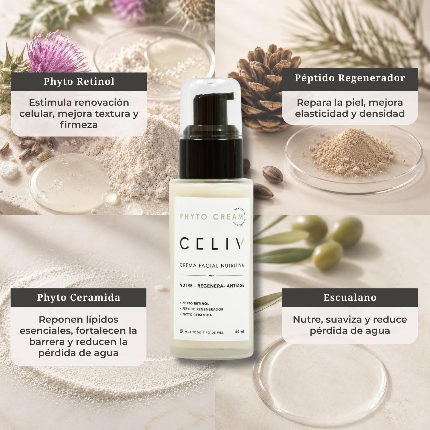 Crema Noche Nutritiva Phyto Cream 50ml Regenerante CELIV-4