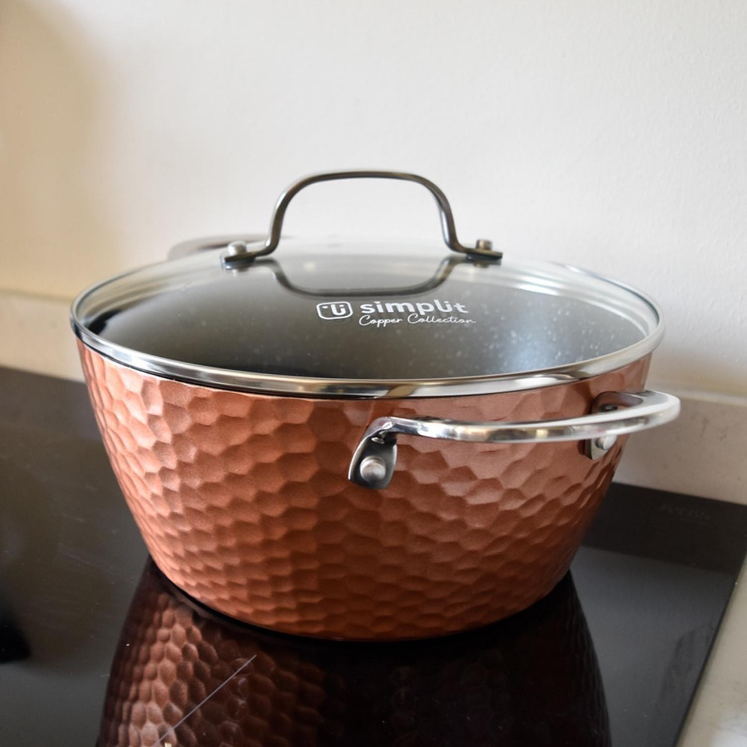 Batería de Cocina Antiadherente Copper 7 Piezas Simplit-8