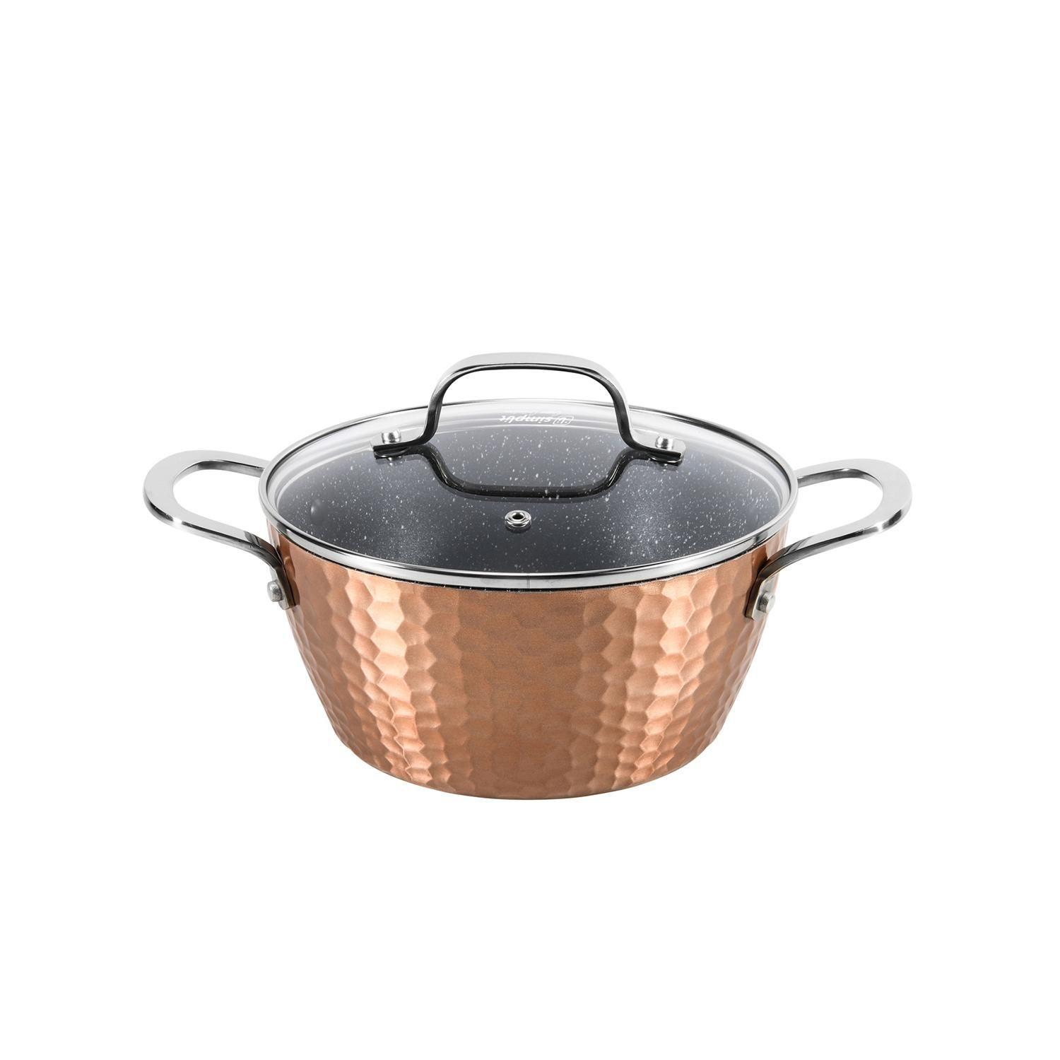 Batería de Cocina Antiadherente Copper 7 Piezas Simplit-3