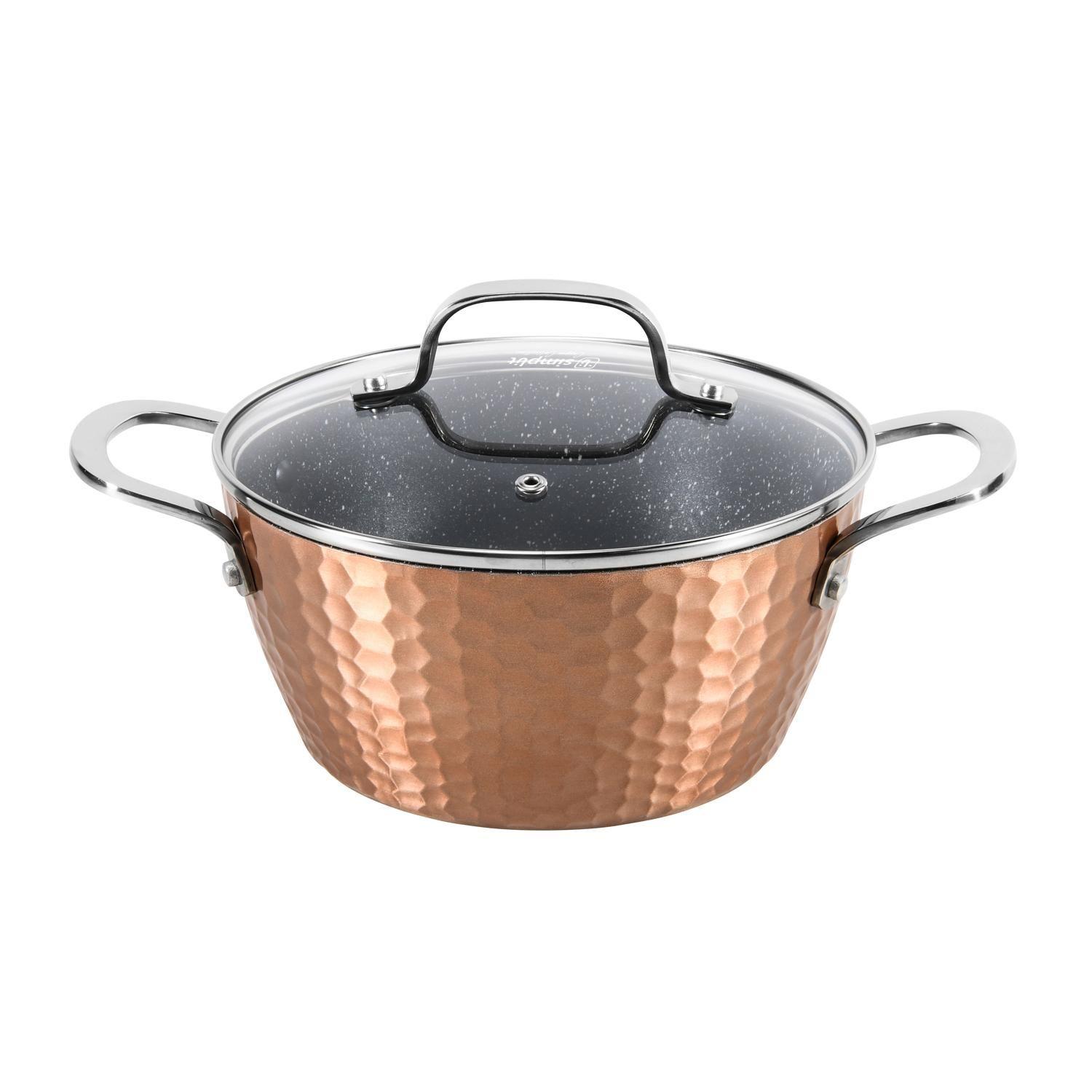 Batería de Cocina Antiadherente Copper 7 Piezas Simplit-4