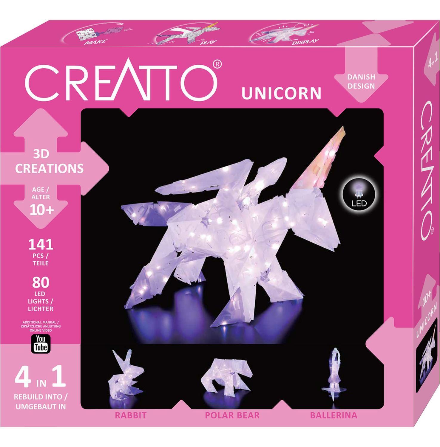 Rompecabezas Con Iluminacion 3D Grande Unicornio Creatto-7