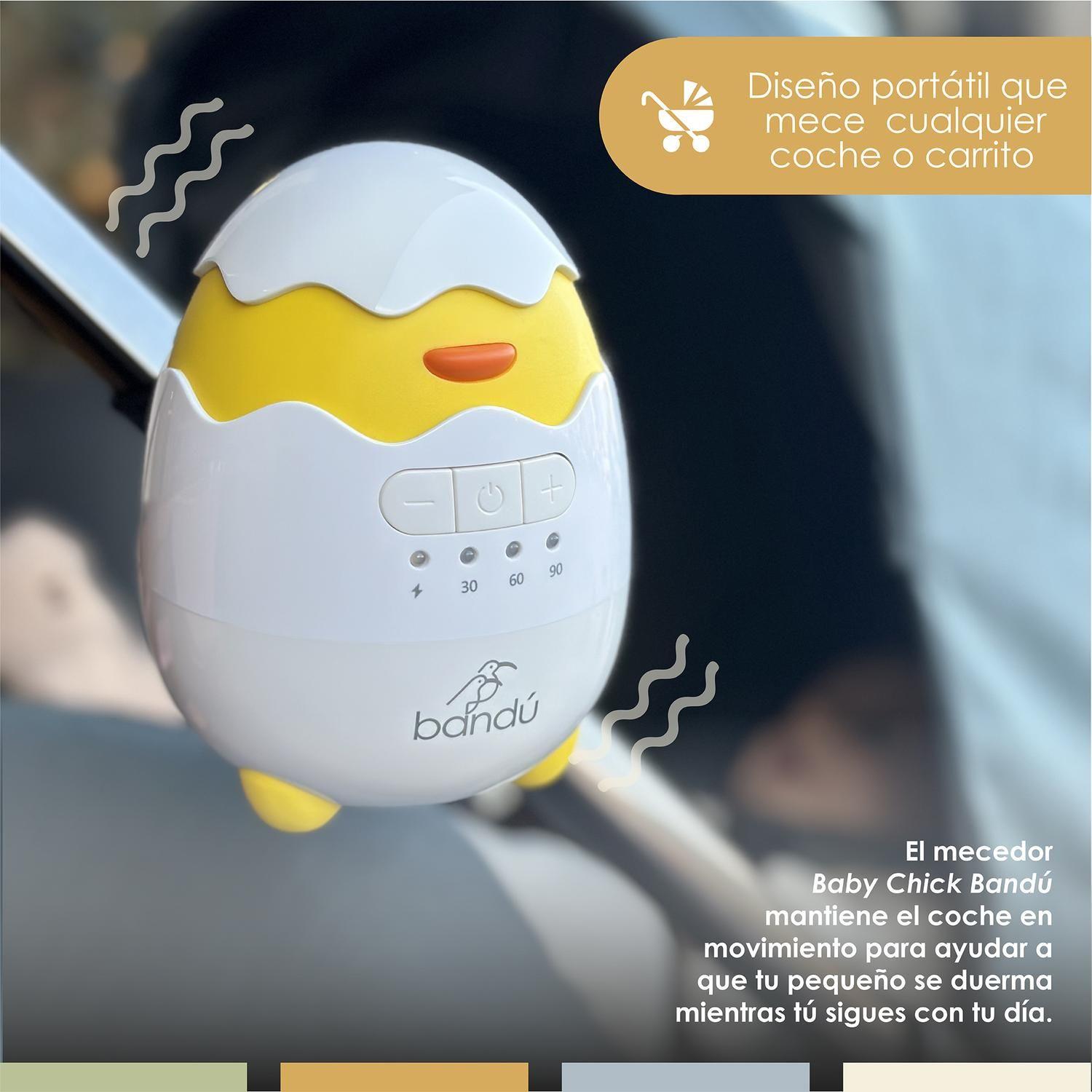 Mecedor Eléctrico Coche Recargable Bebé Baby Chick Bandú-4