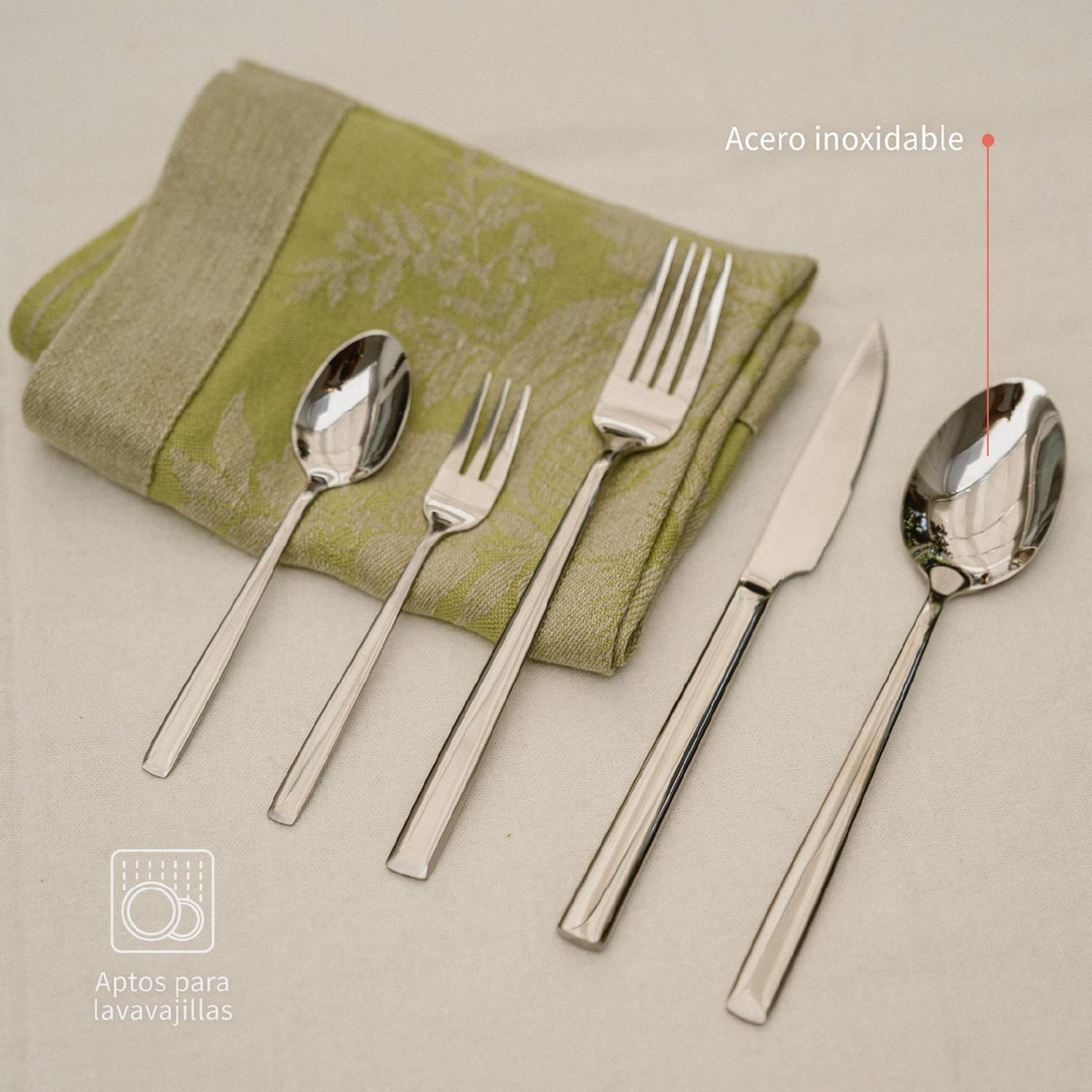 Set de Cuchillería 30 pcs Cubiertos Acero Inoxidable Sicilia-4
