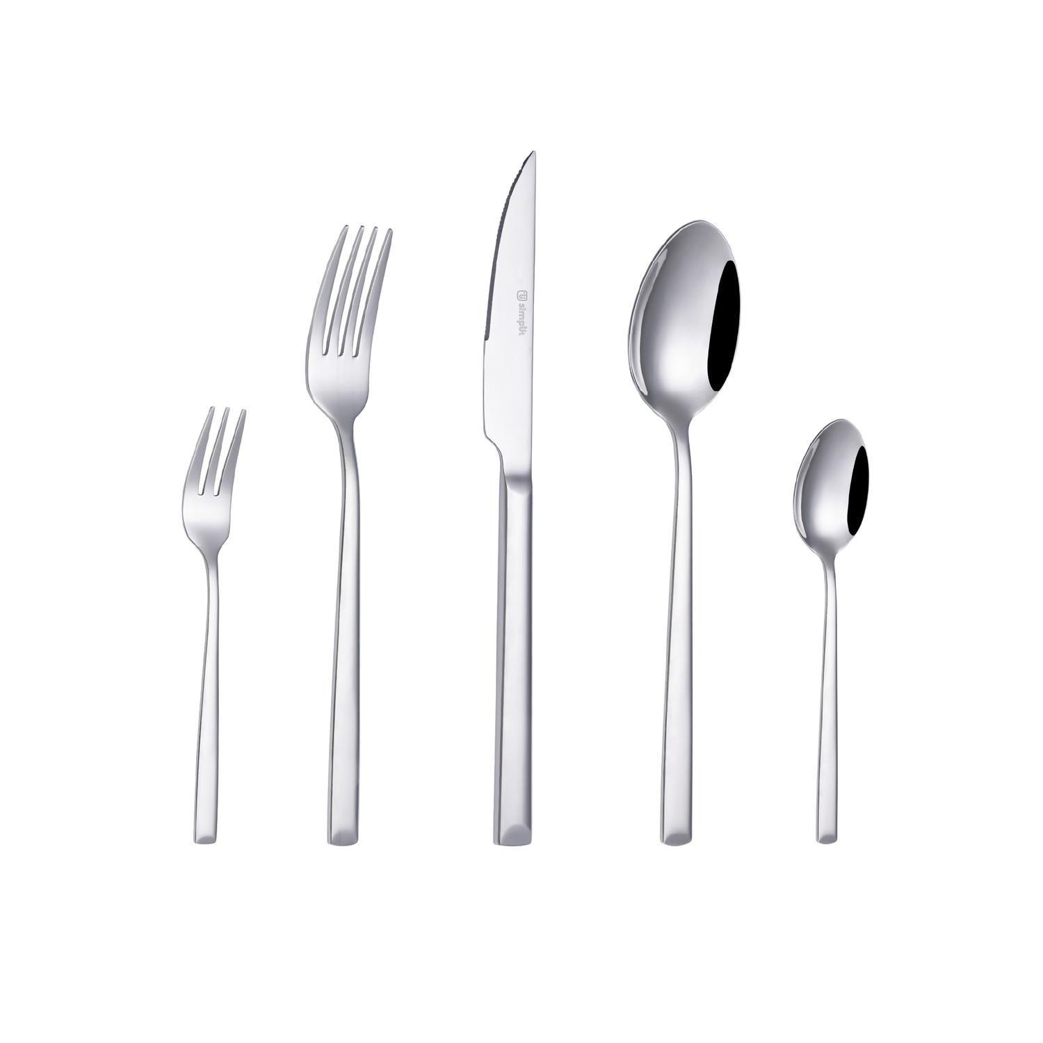 Set de Cuchillería 30 pcs Cubiertos Acero Inoxidable Sicilia-0