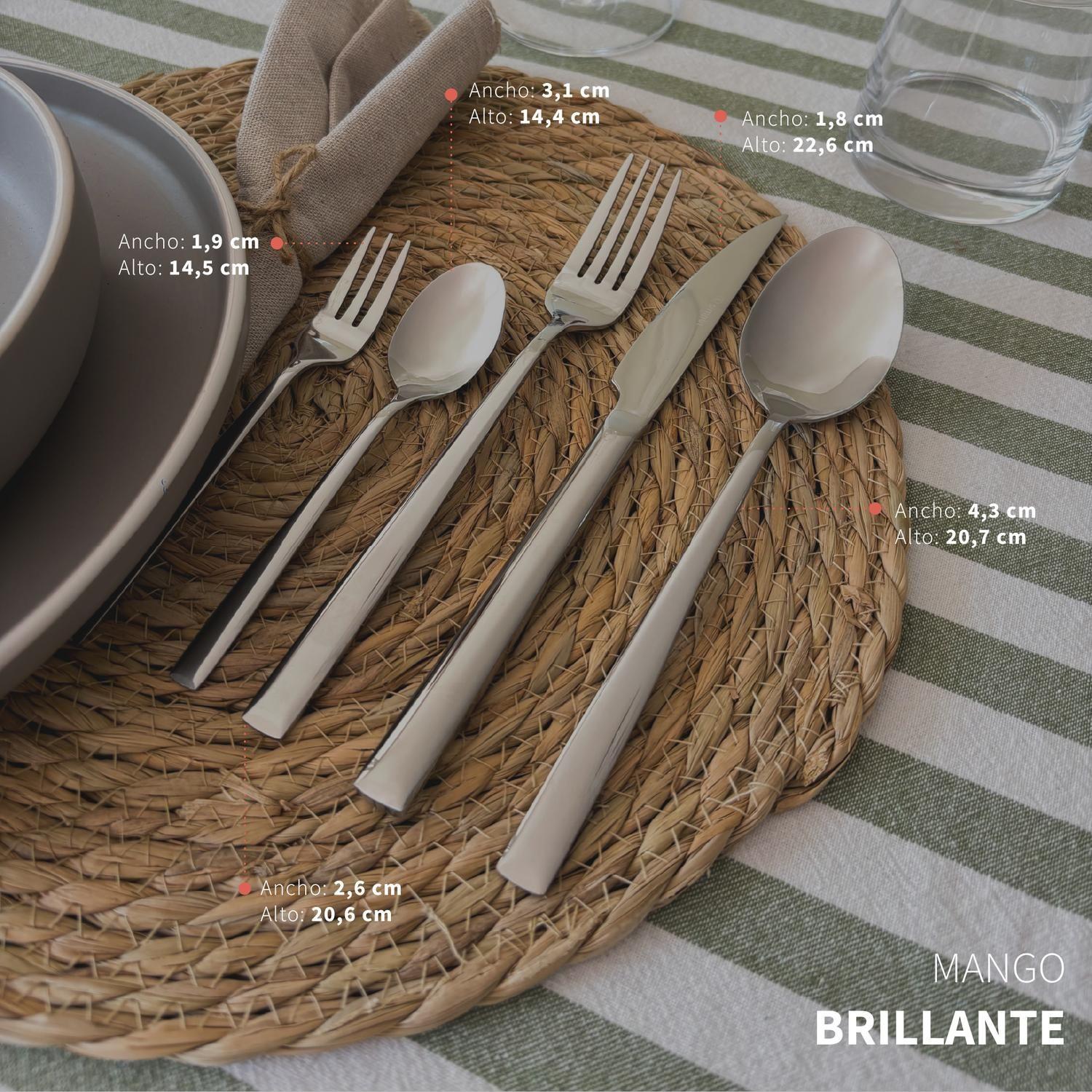 Set de Cuchillería 30 pcs Cubiertos Acero Inoxidable Sicilia-4