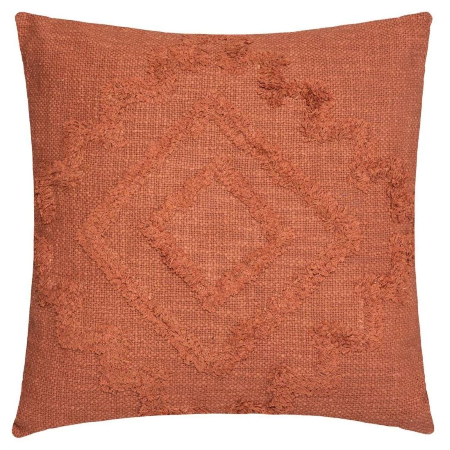 Cojín Inca Algodón Y Poliester 40X40 cm Terracota Atmosphera-0