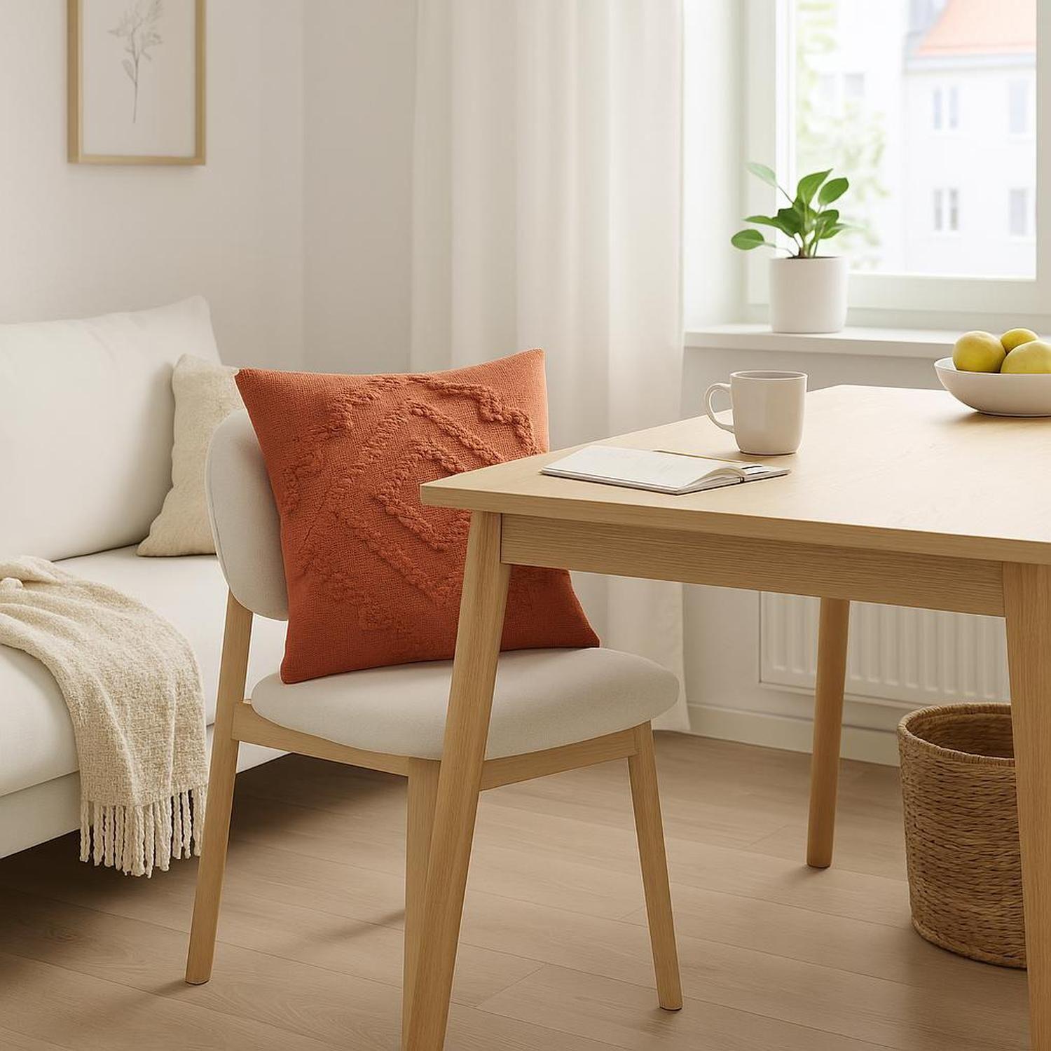 Cojín Decorativo Diseño Inca Algodón y Poliéster Atmosphera Terracota-6