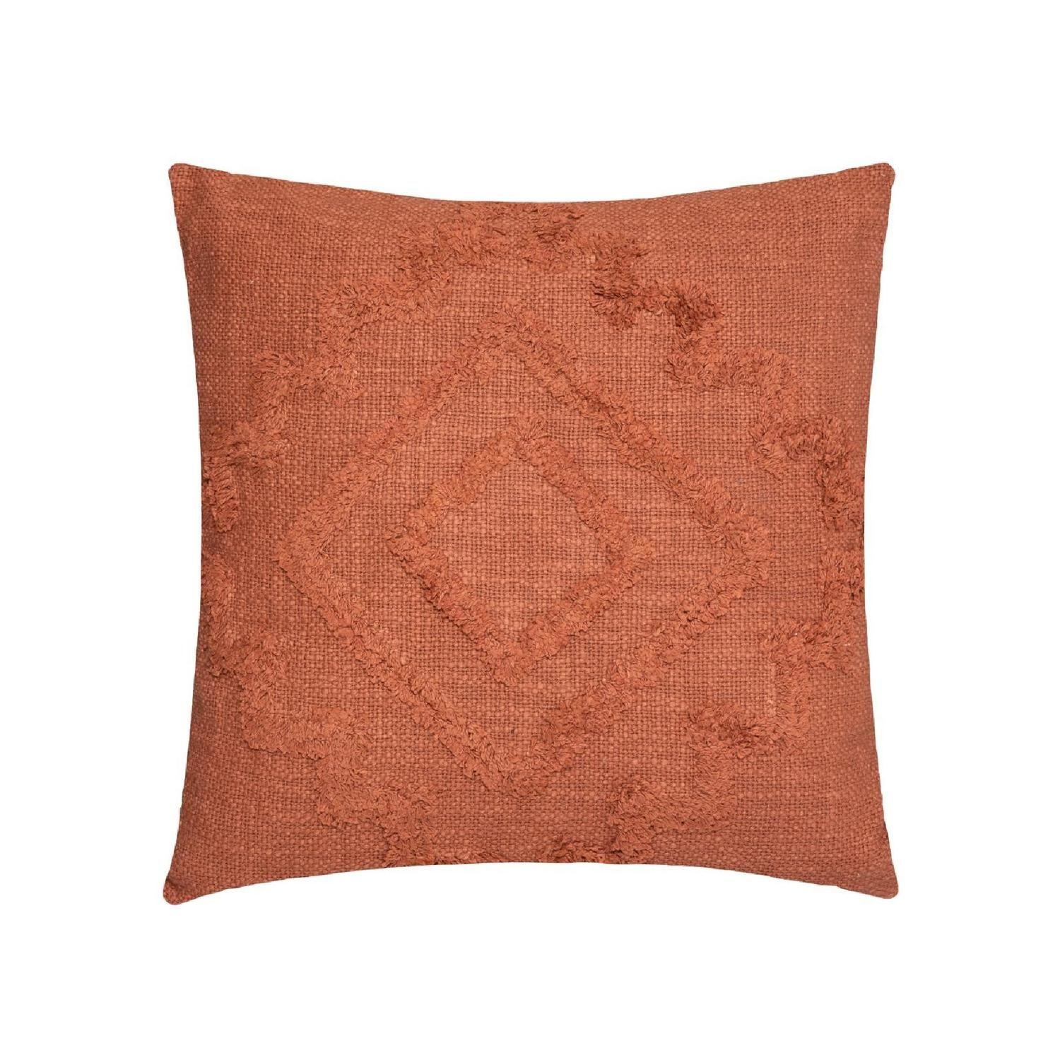 Cojín Decorativo Diseño Inca Algodón y Poliéster Atmosphera Terracota-0