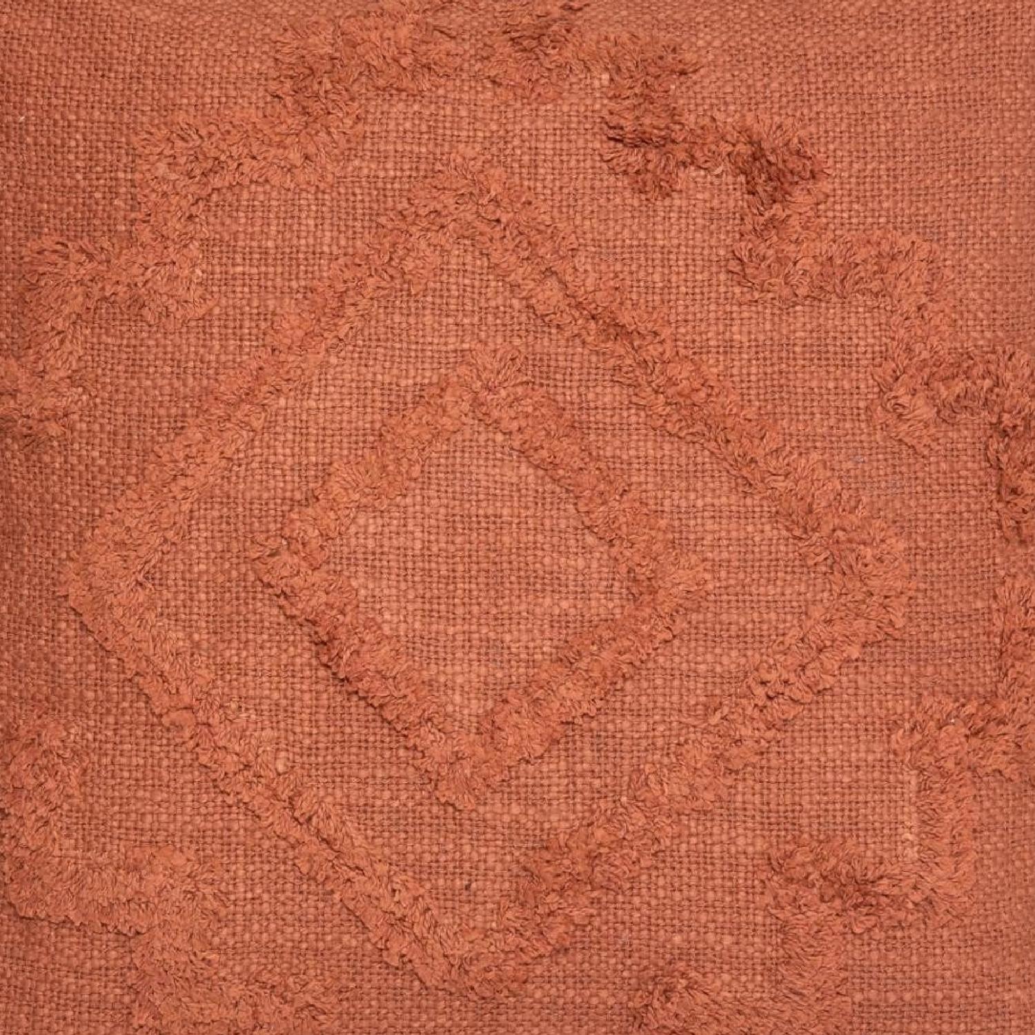 Cojín Decorativo Diseño Inca Algodón y Poliéster Atmosphera Terracota-3