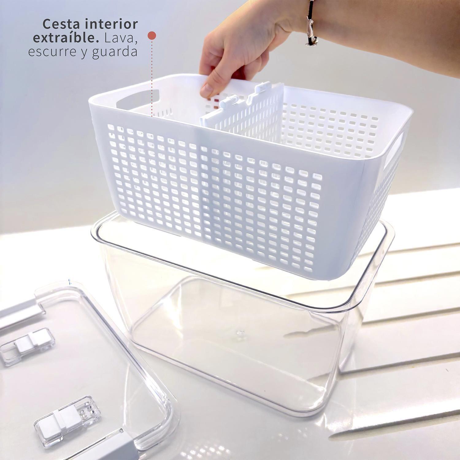 Organizador Refrigerador con Cesta L Simplit-3