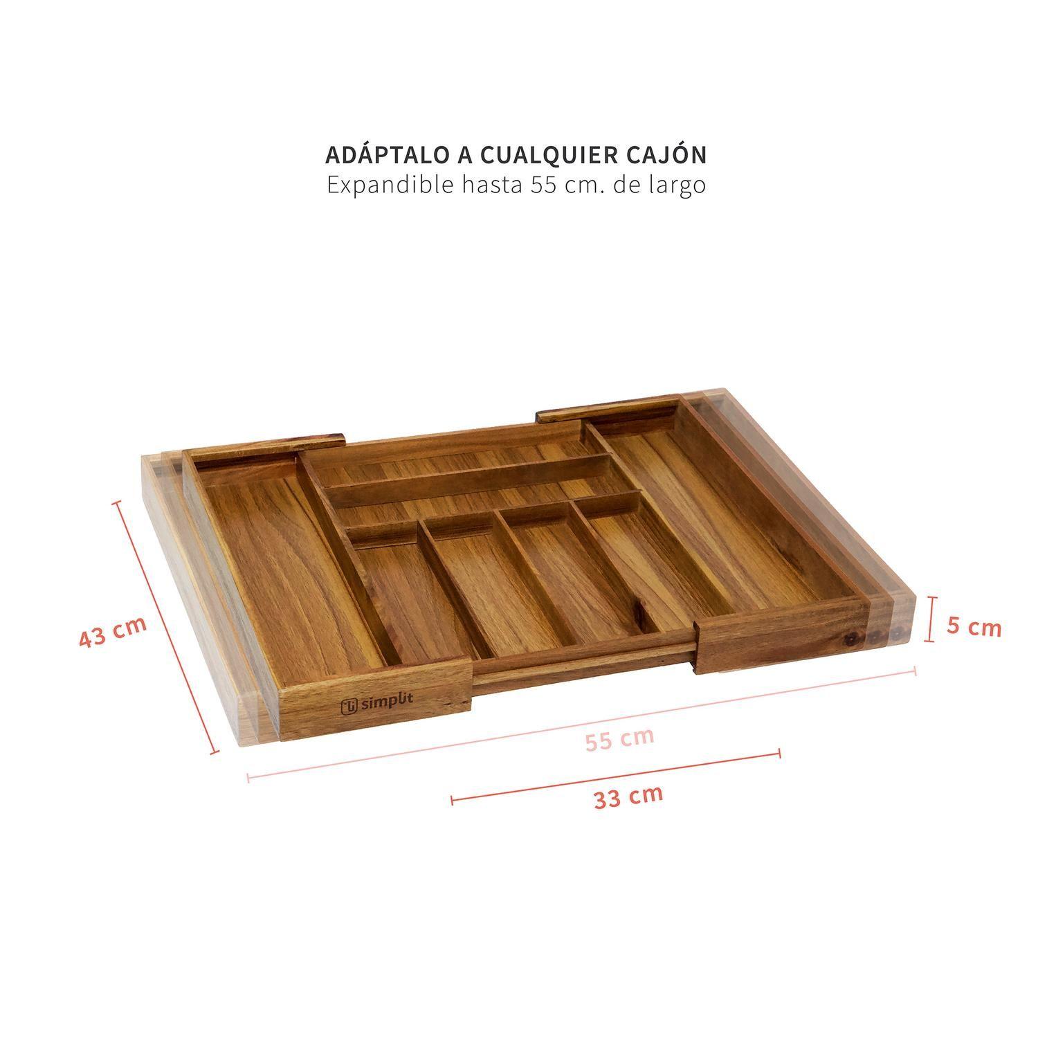 Organizador de cubiertos expandible Basel Simplit-3