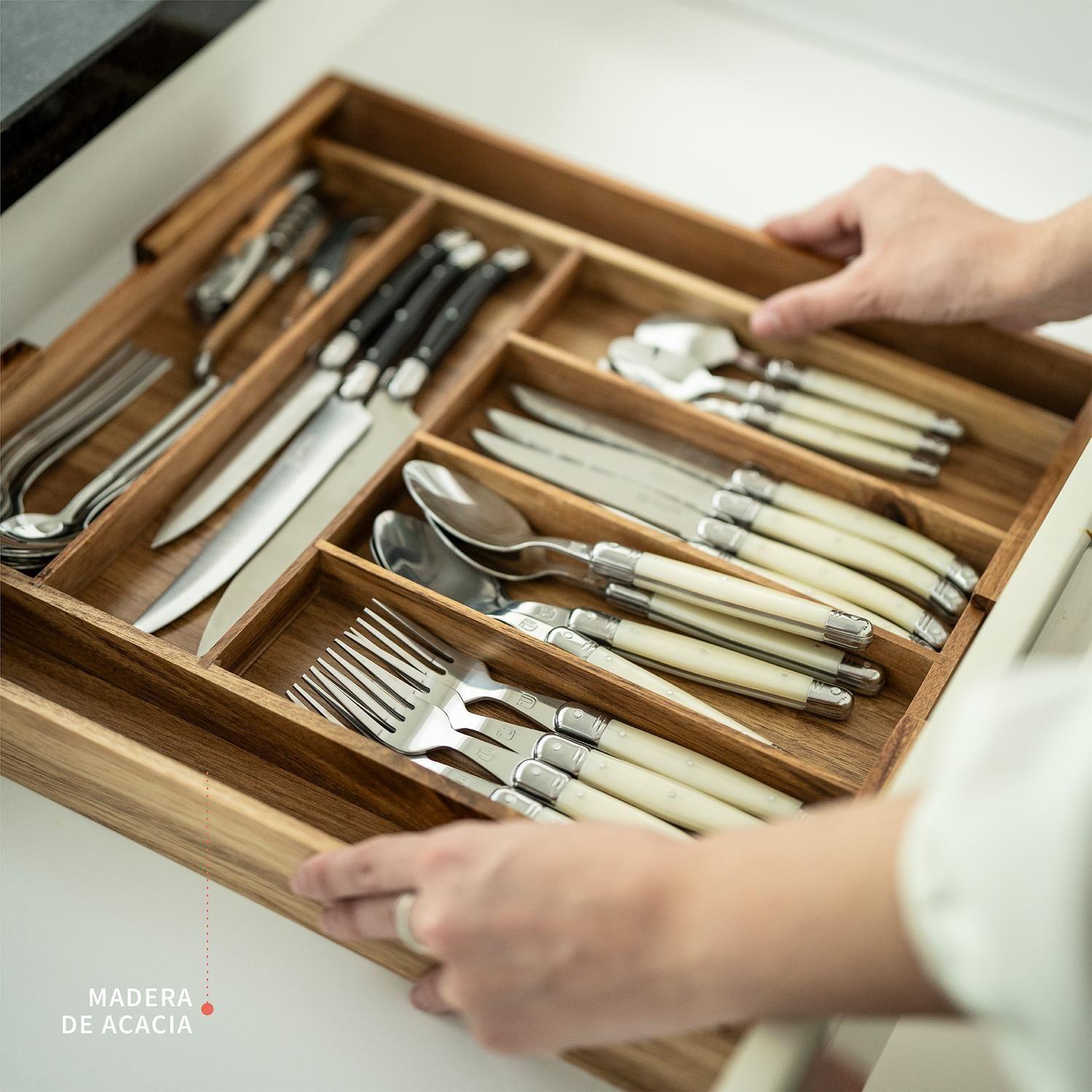 Organizador de cubiertos expandible Basel Simplit-4