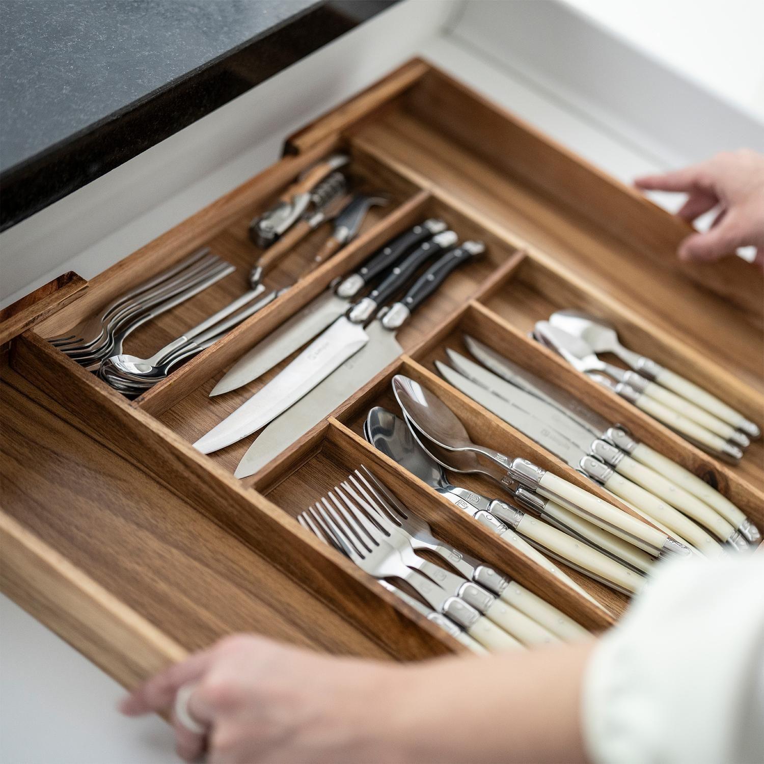 Organizador de cubiertos expandible Basel Simplit-6