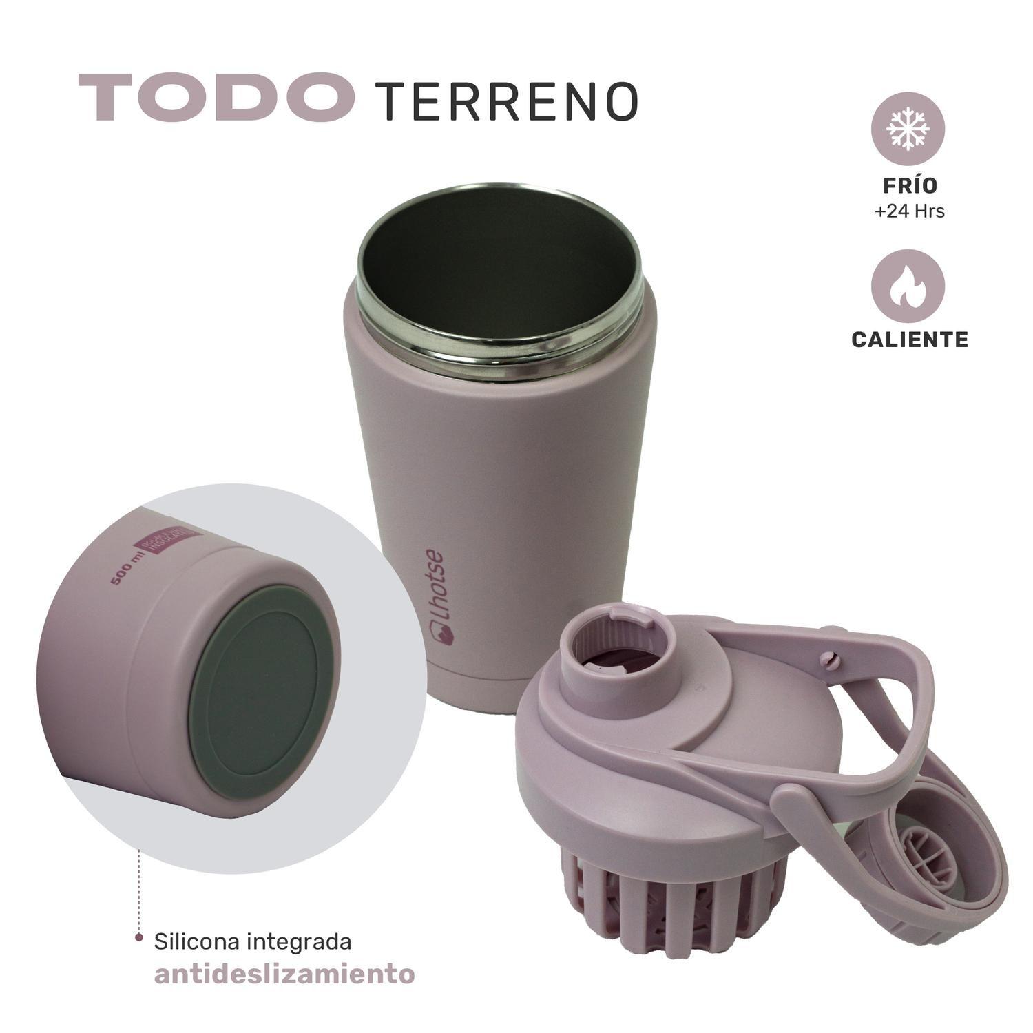 Shaker Vaso Proteina Acero Inox NutriCore 500ml Set X2-5
