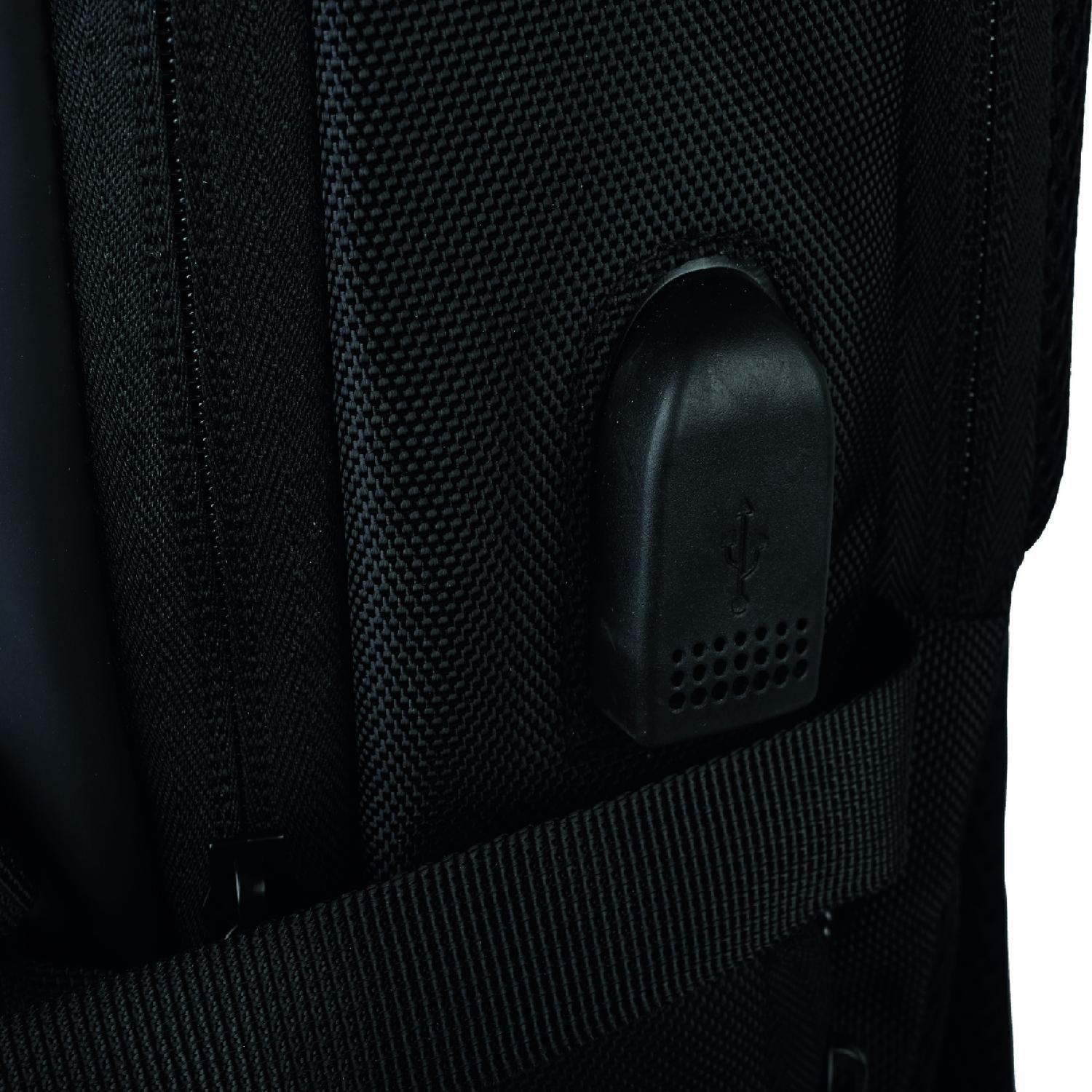 Mochila de viaje Notebook WOLF Negra 15,6" LEVO-6