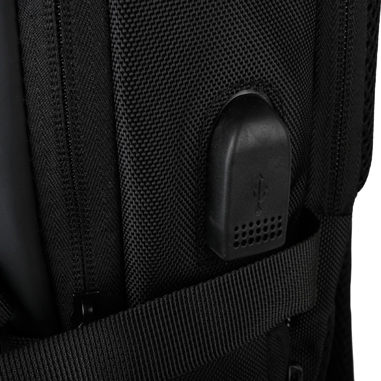 Mochila de viaje Notebook WOLF Negra 15,6" LEVO-6