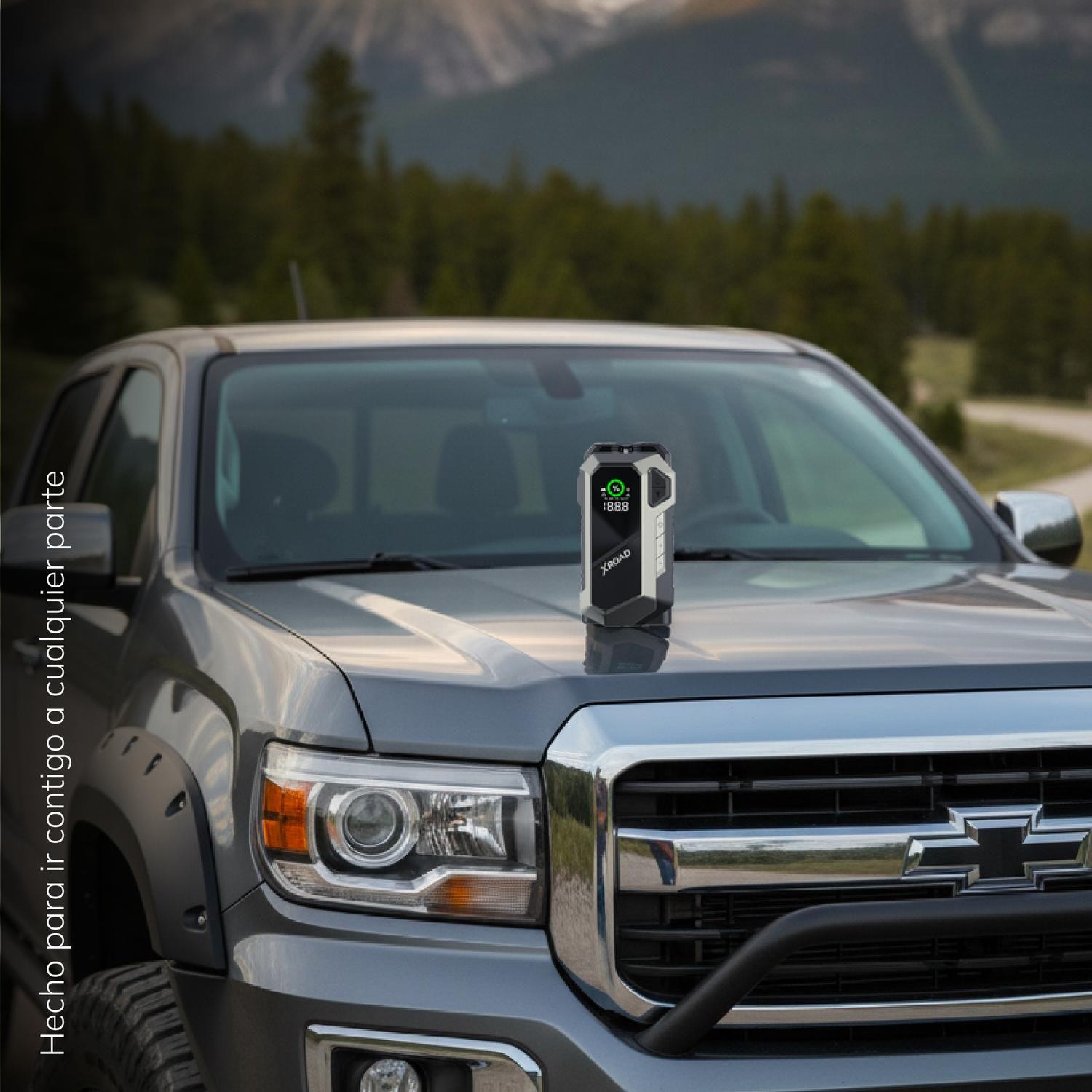 Partidor De Batería Portátil Con Compresor De Aire 12V XRoad-7