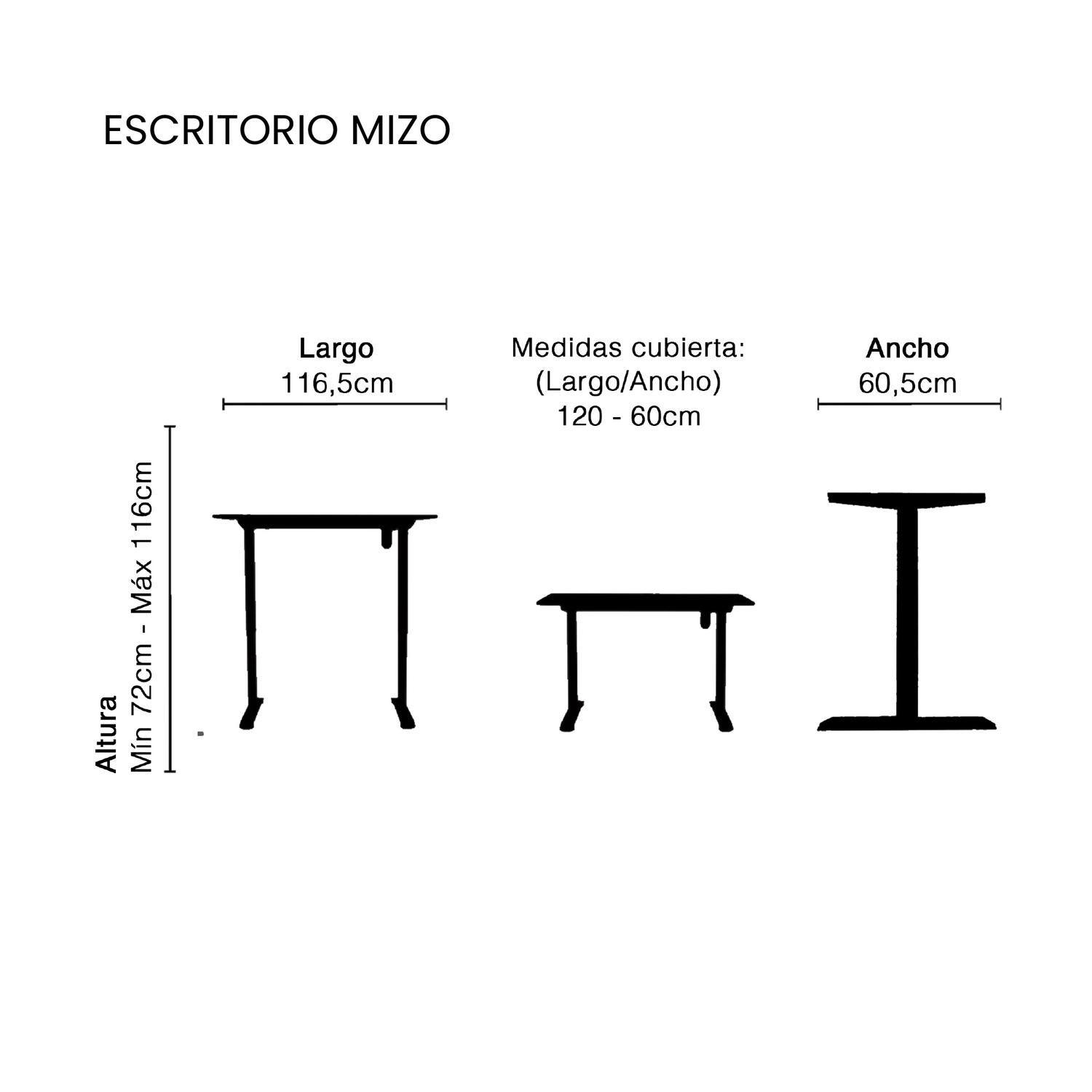 Escritorio Electrico Regulable en Altura con Cubierta Levo-4