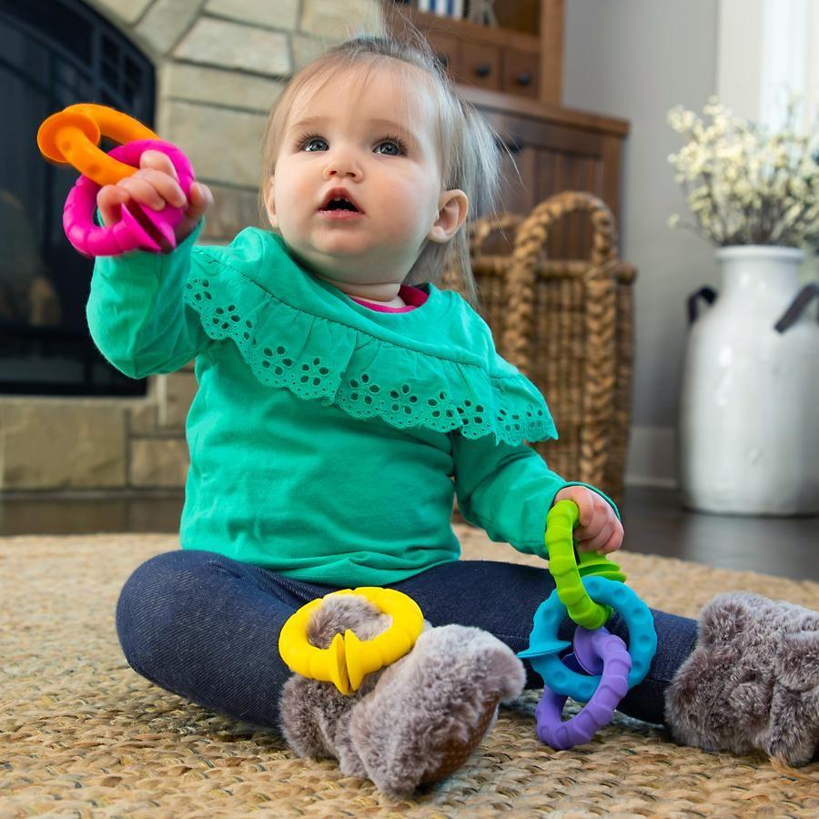 Pipsquigz Ringlets Anillos, Mordedores FatBrain Toys-4