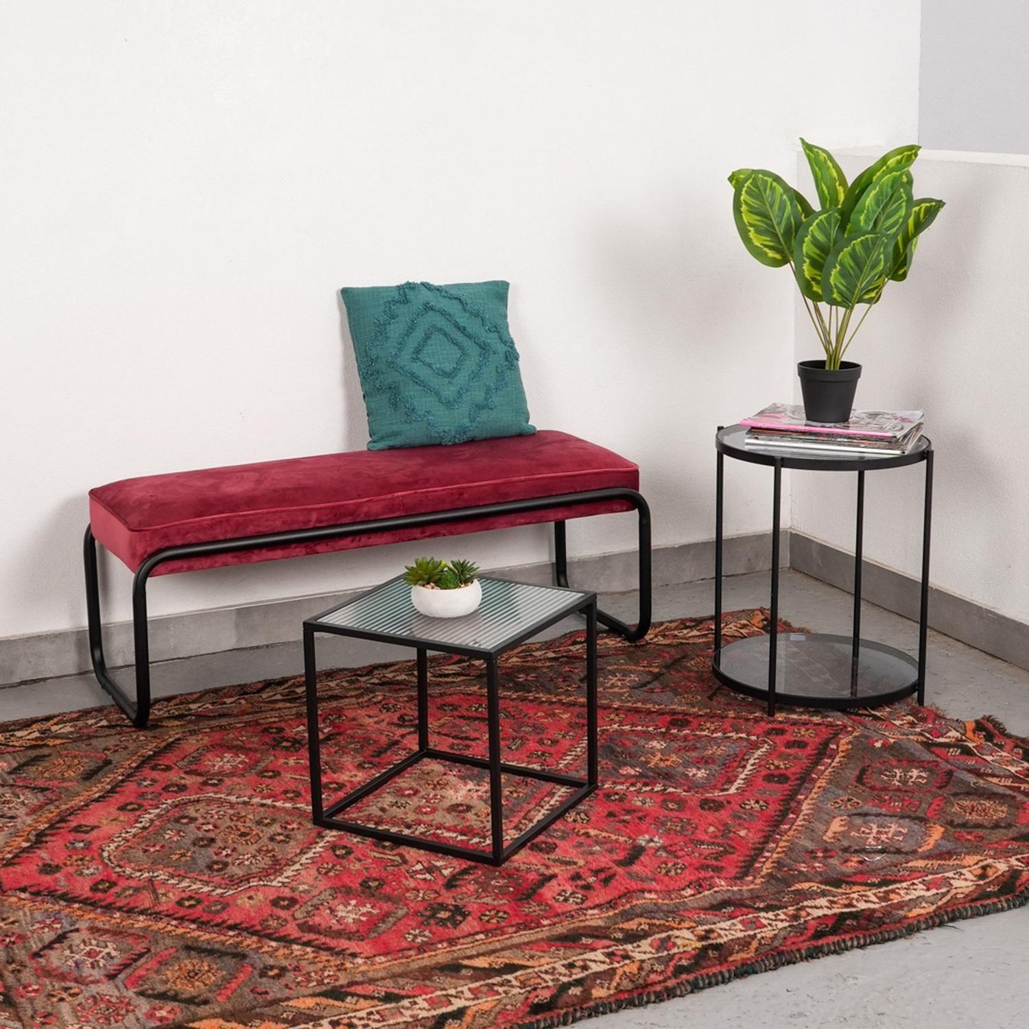 Mesa Metal Negro 35 x 35 x 35 cm DAY-4
