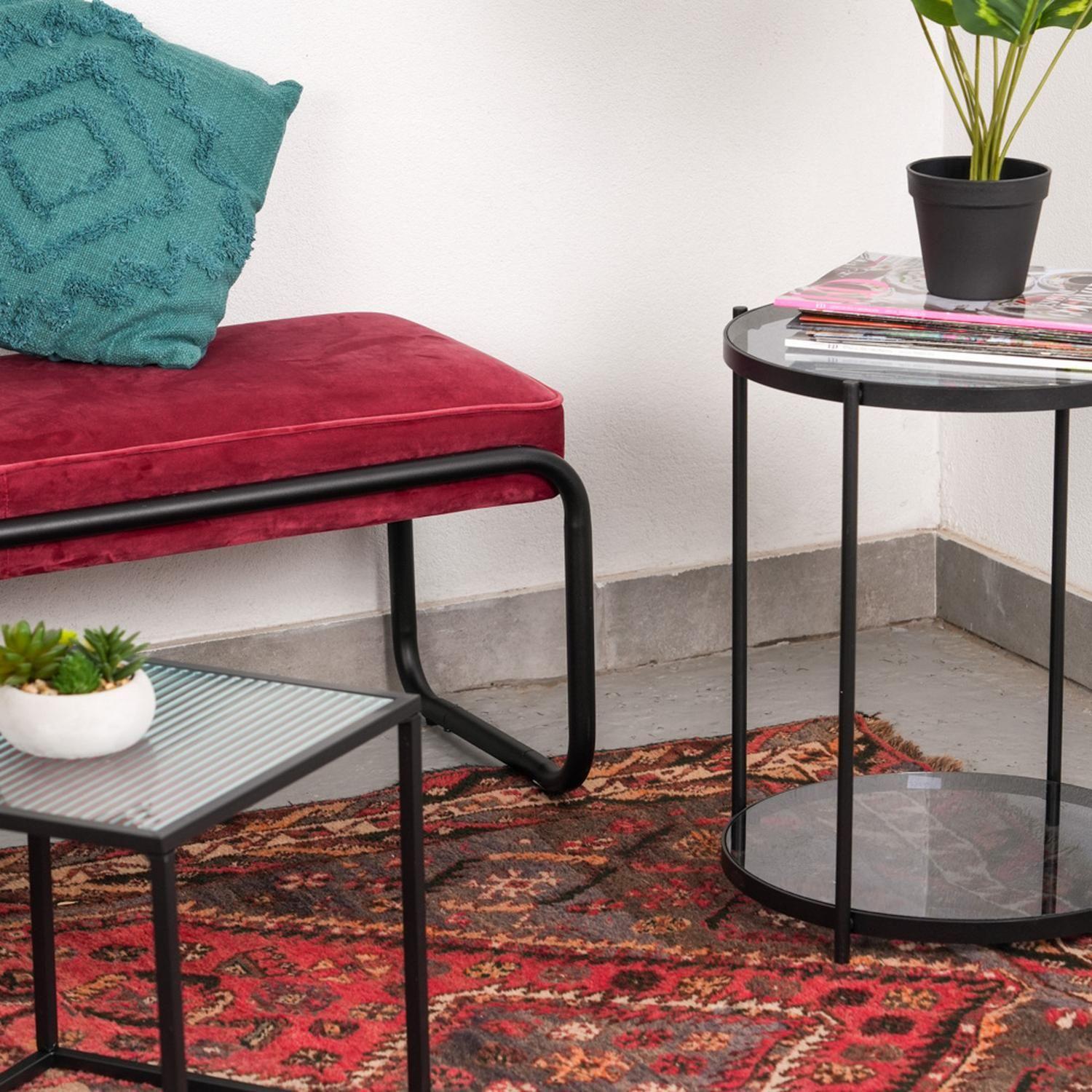 Mesa Metal Negro 35 x 35 x 35 cm DAY-5