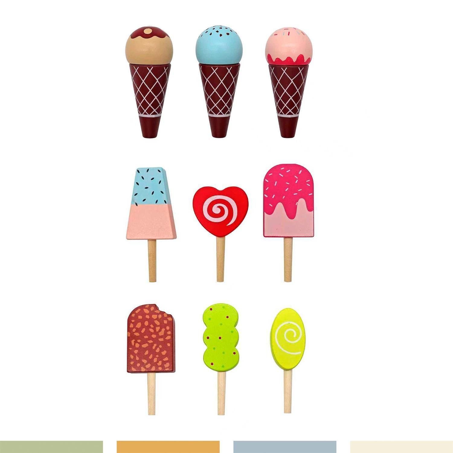 Juego Heladería Infantil Niños Madera Bandú-3