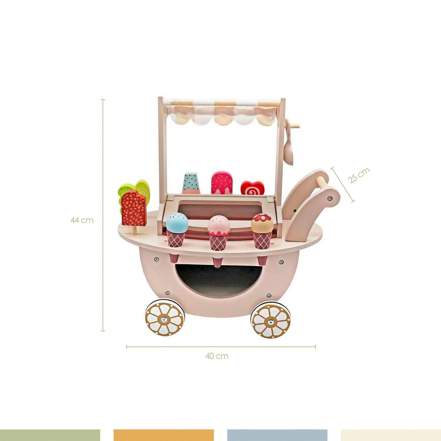 Juego Heladería Infantil Niños Madera Bandú-4