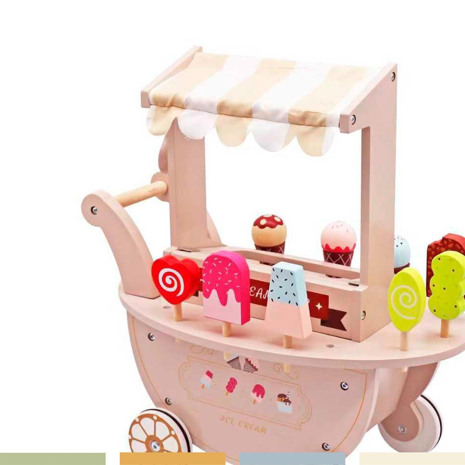 Juego Heladería Infantil Niños Madera Bandú-6