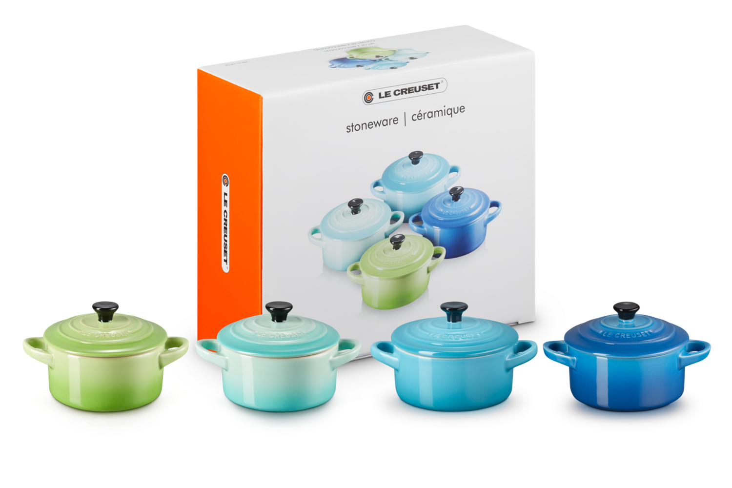 Set 4 Mini Cocotte Verde/Azul10 Le creuset-2