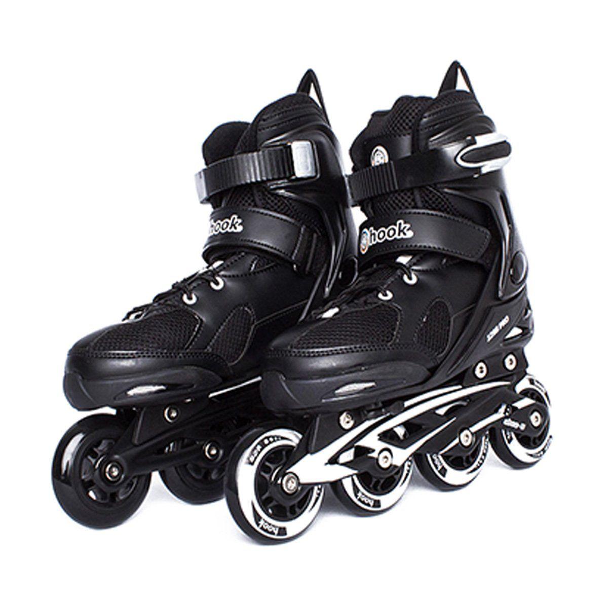 Patin Inline Roller Fitness Adulto Negro Talla L Hook-3