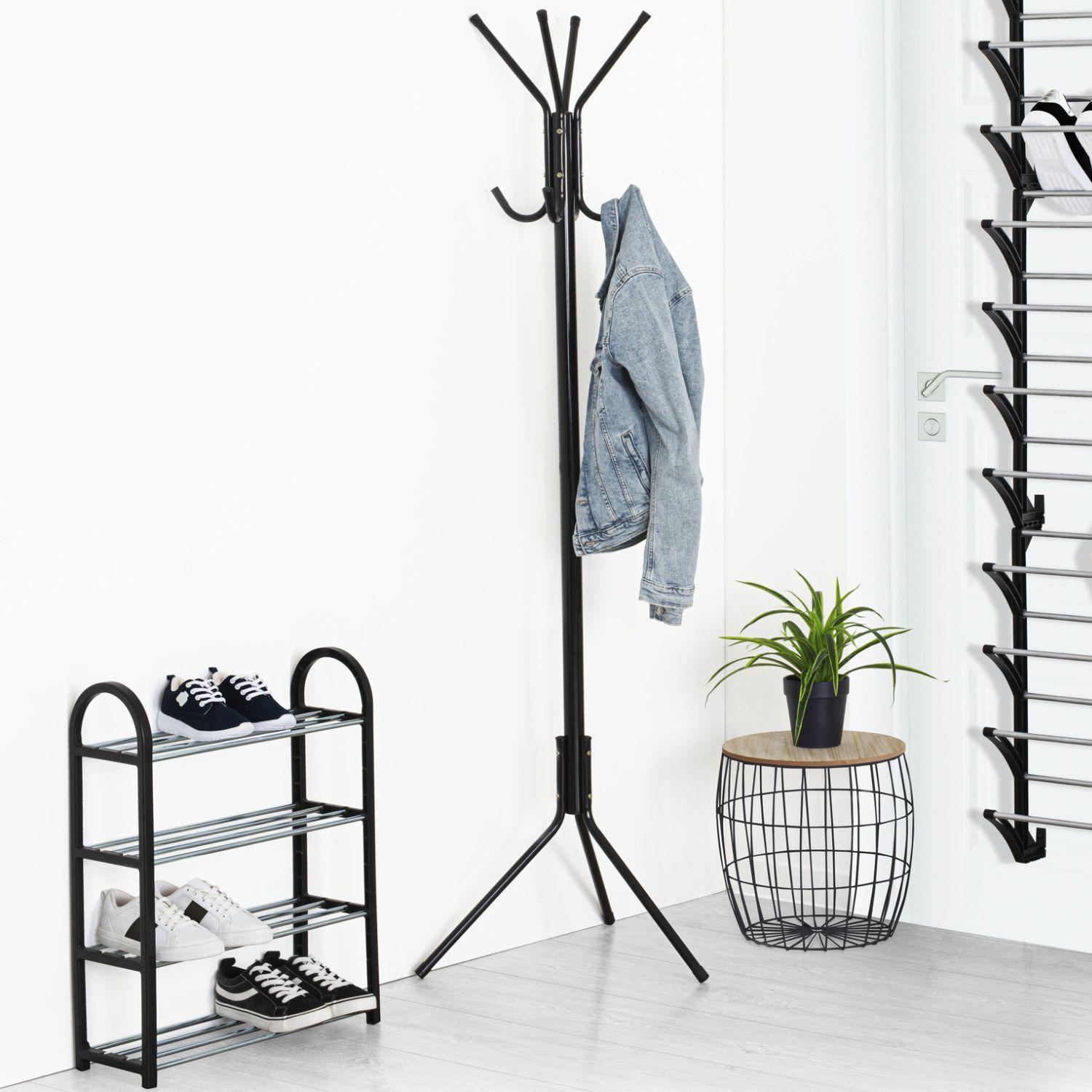Zapatero Organizador de Acero para Clóset Negro Atmosphera-1