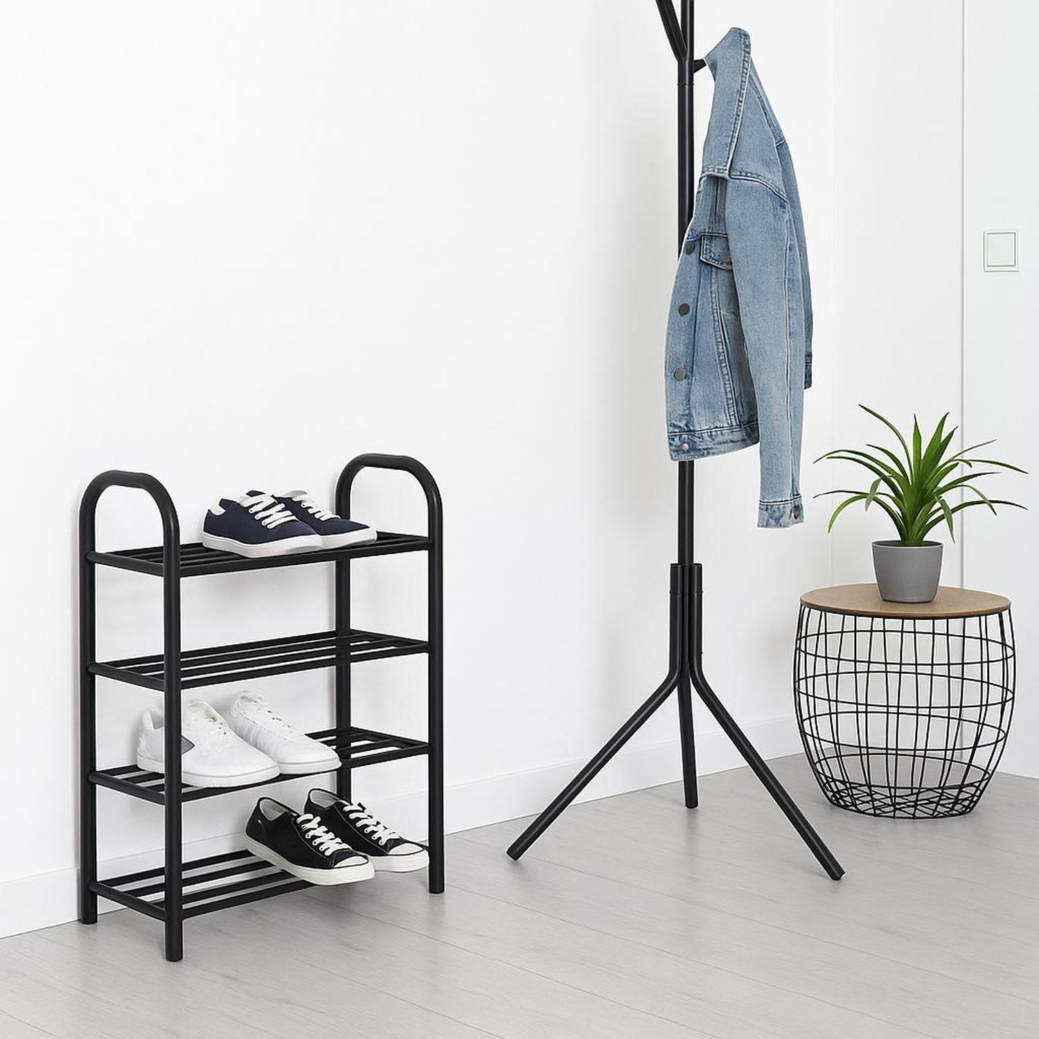 Zapatero Organizador de Acero para Clóset Negro Atmosphera-3