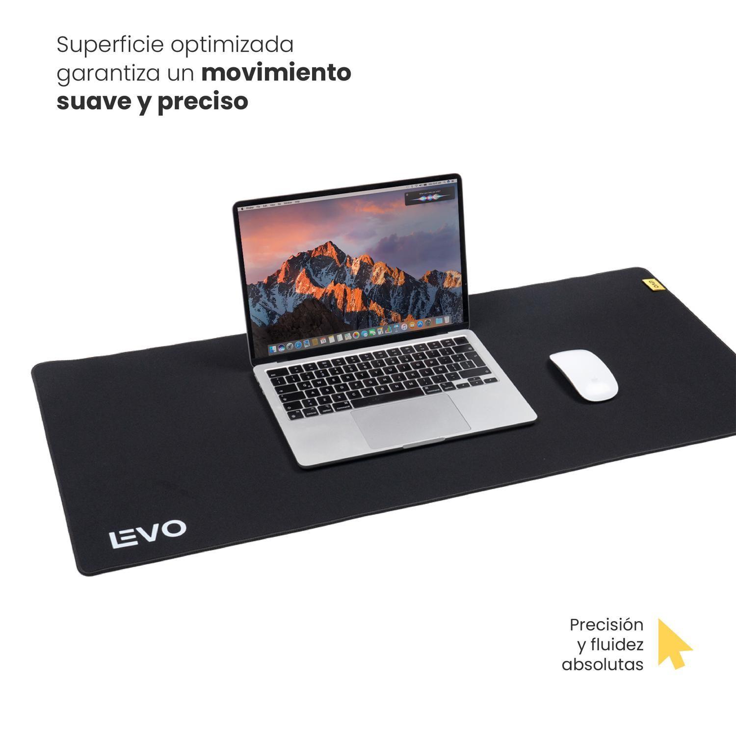 Mousepad Battlemat XXL 90x40 cm Antideslizante Negro Levo-5