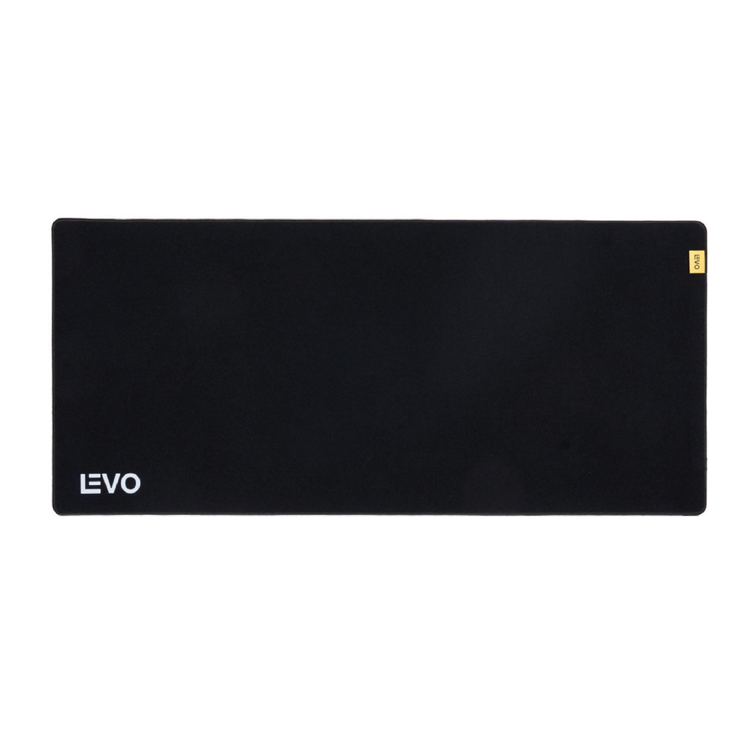 Mousepad Battlemat XXL 90x40 cm Antideslizante Negro LEVO-0