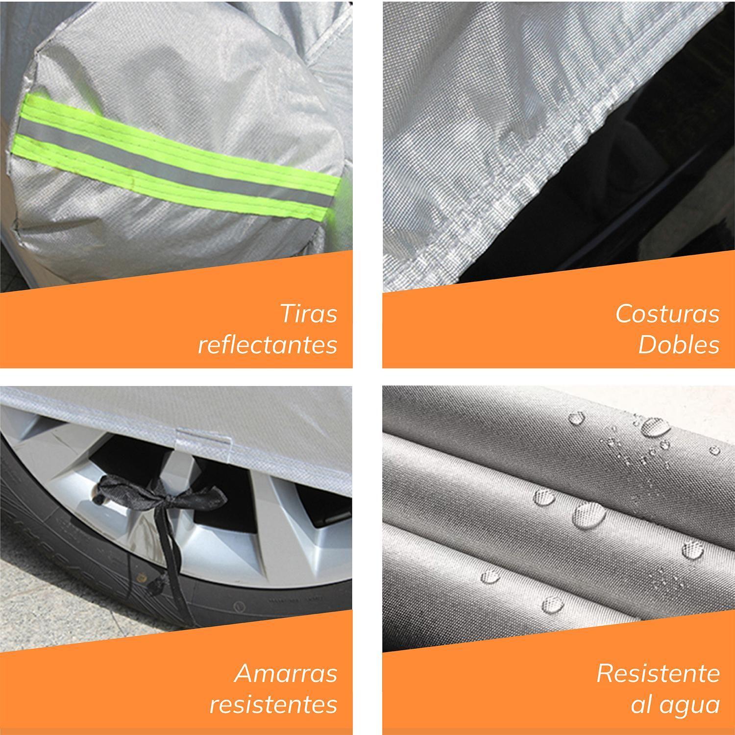 Carpa Funda Cubre Auto Impermeable Premium con Felpa Xroad-2