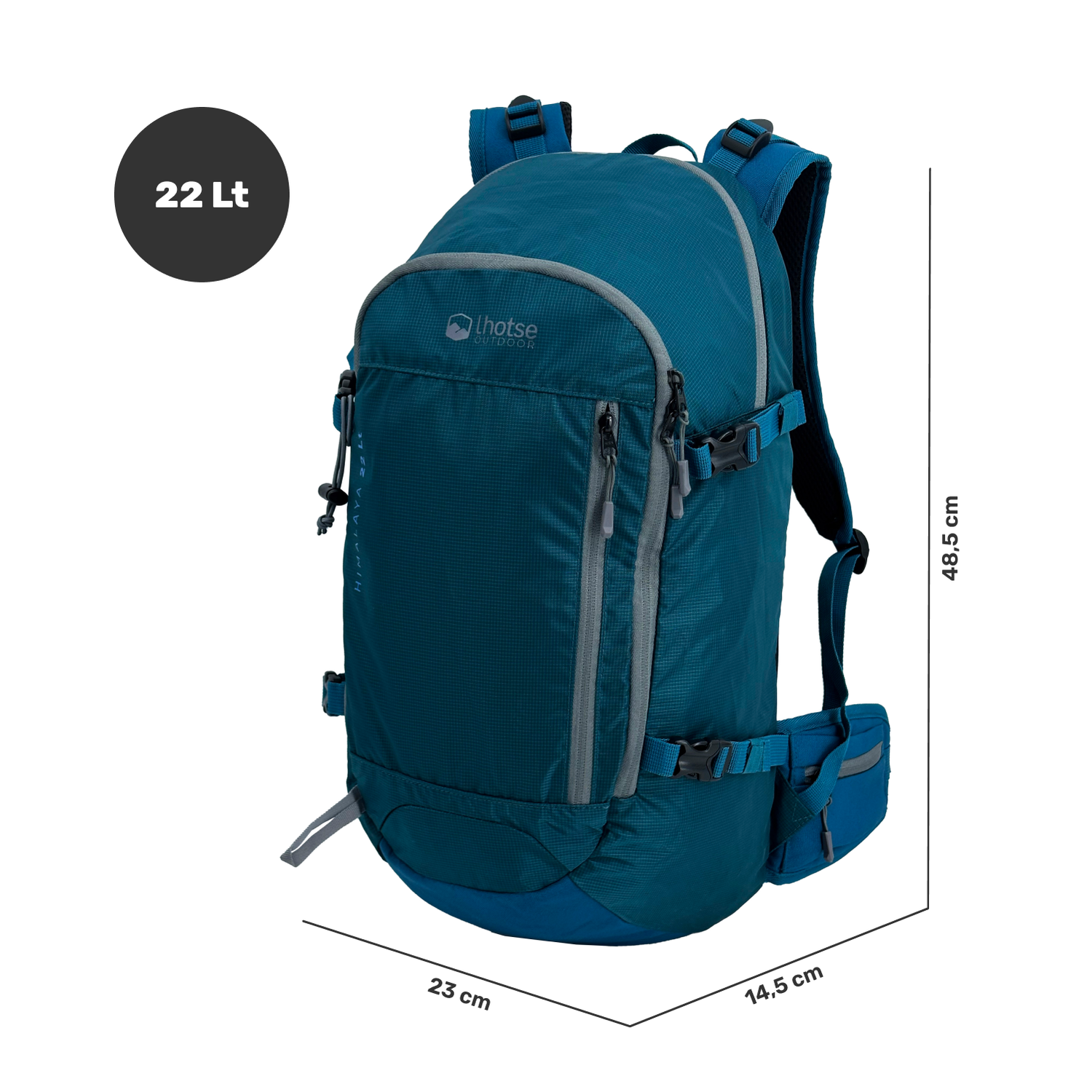 Mochila Deportiva Outdoor Trekking Himalaya 22Lt Lhotse Blue-2