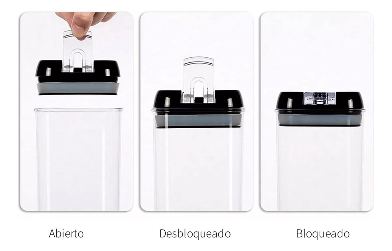 Pack 14 Contenedores Herméticos Plástico Negro Simplit-3