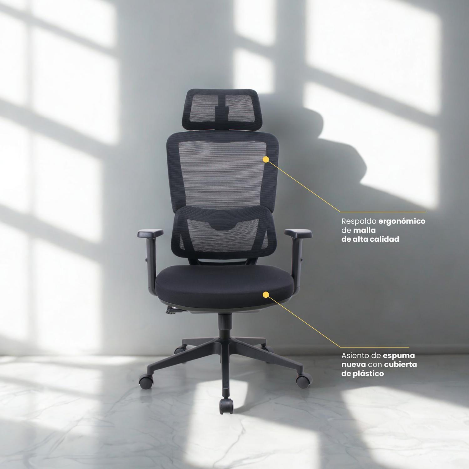 Silla Escritorio Oficina Ergonómica Reclinable Ergotech LEVO-2