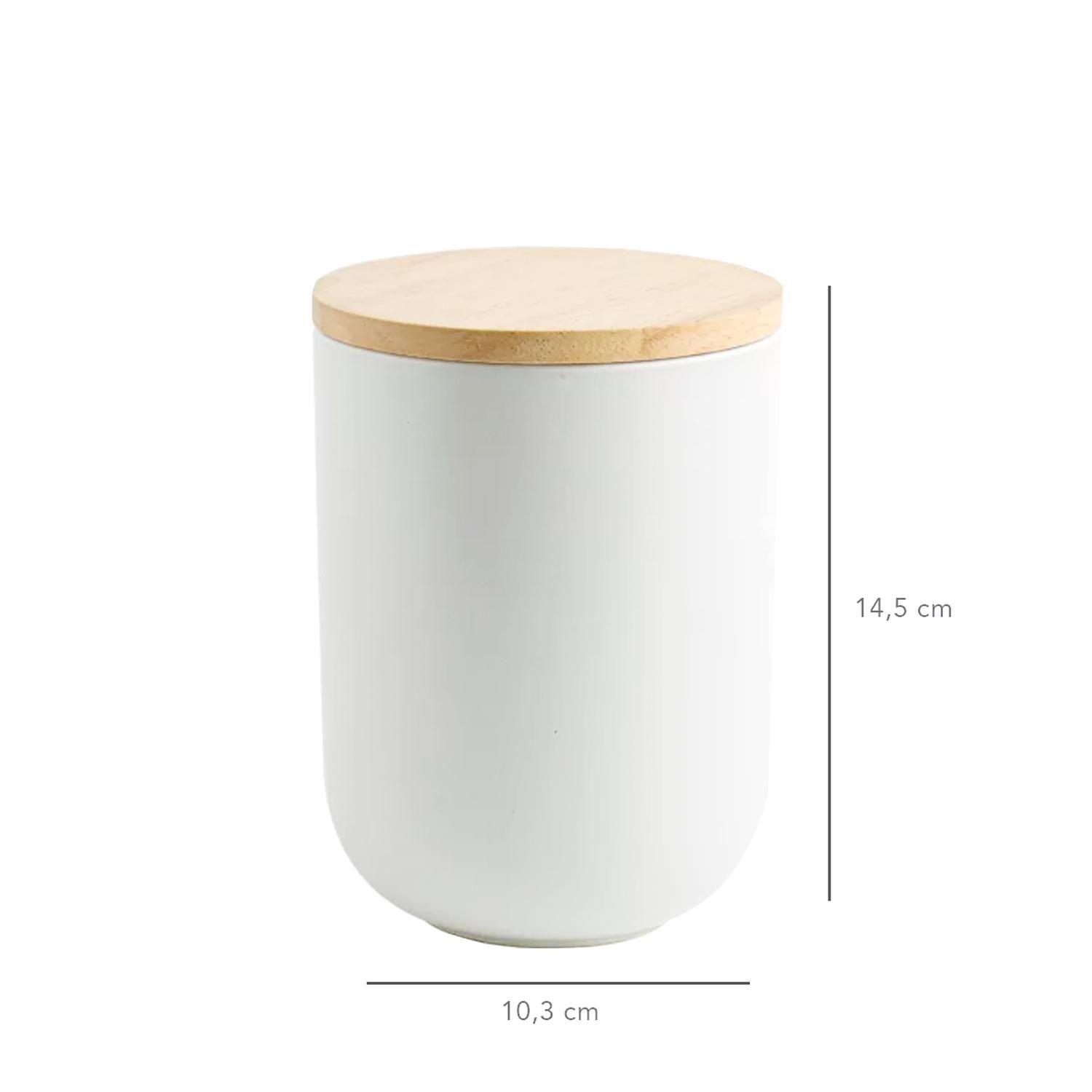 Contenedor de Cerámica Hermético Tapa Madera M Simplit-2
