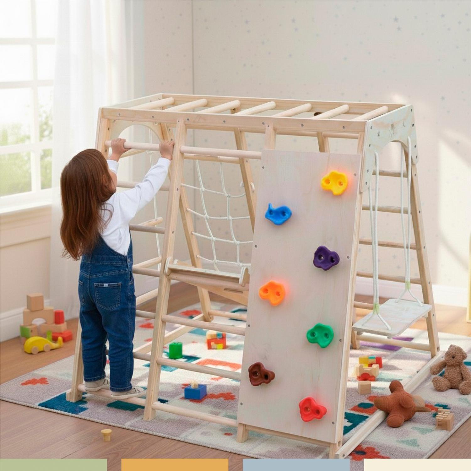 Gimnasio Infantil Juego Pikler Parque 8 en 1 Bandú-4