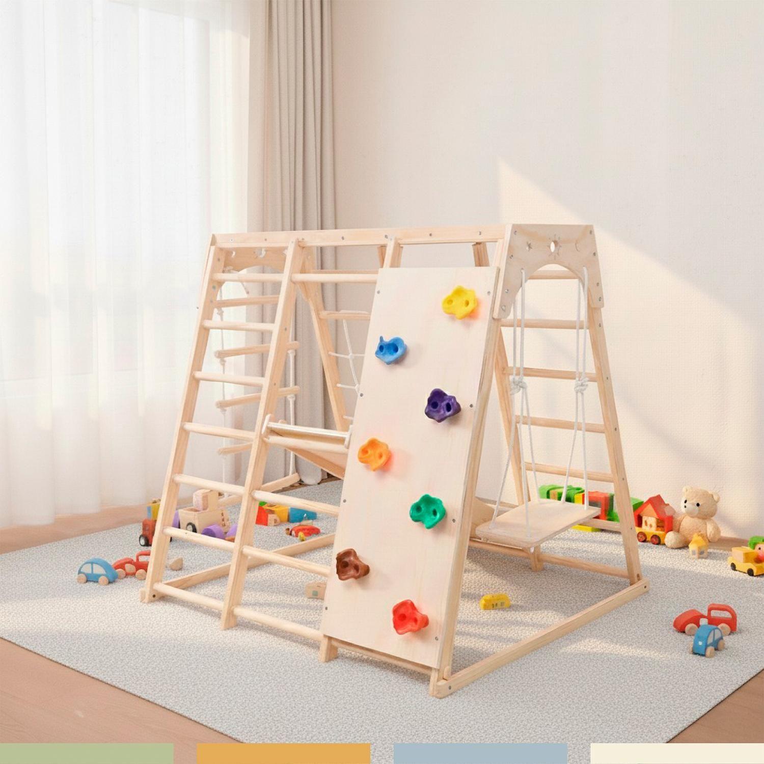 Gimnasio Infantil Juego Pikler Parque 8 en 1 Bandú-6