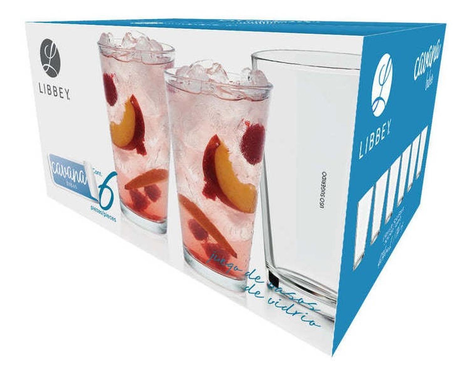 Set 6 Vasos Cavana Altos 414ml Libbey-1