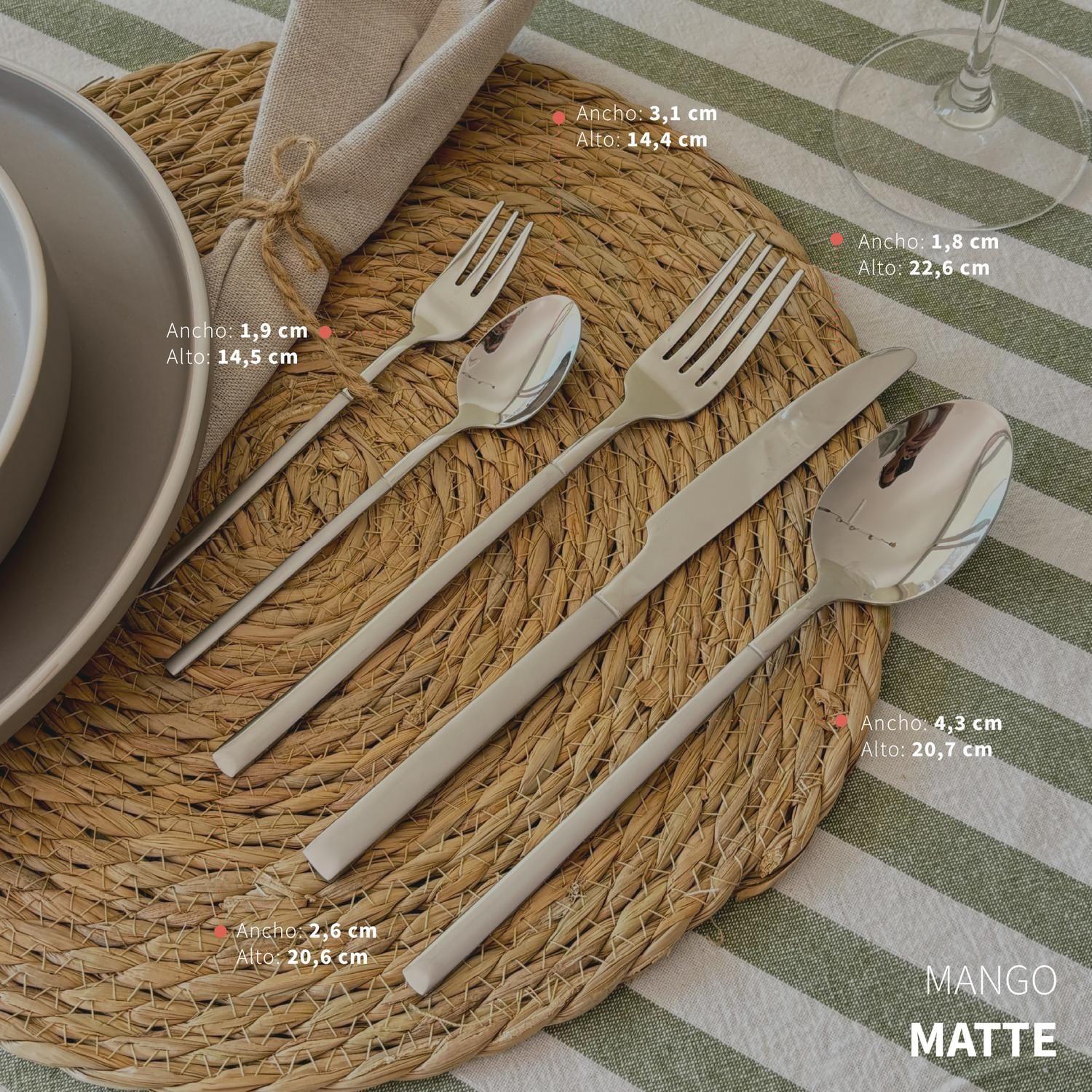 Set de Cuchillería 30 pcs Cubiertos Acero Inoxidable Puglia-4