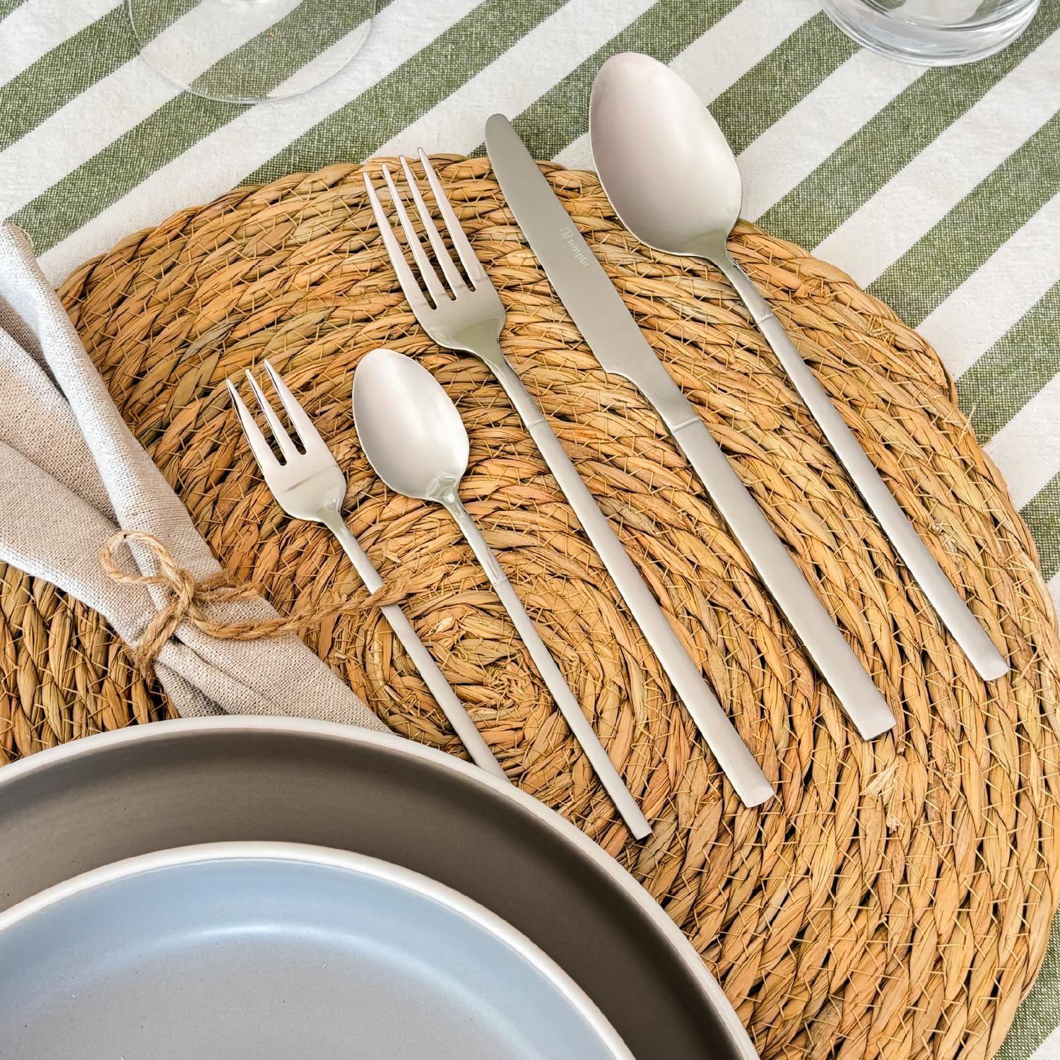 Set de Cuchillería 30 pcs Cubiertos Acero Inoxidable Puglia-6