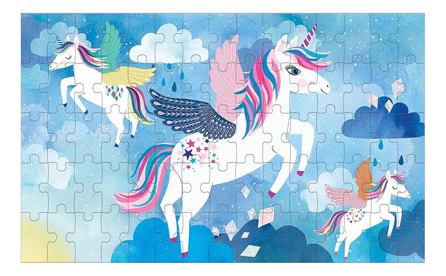 Puzzle 75Pcs Lenticular Unicornio Magico Mudpuppy-1