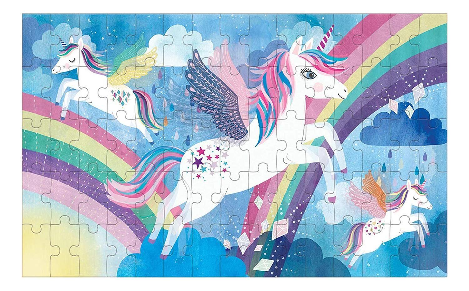 Puzzle 75Pcs Lenticular Unicornio Magico Mudpuppy-3