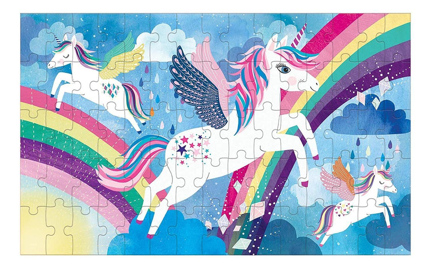 Puzzle 75Pcs Lenticular Unicornio Magico Mudpuppy-4