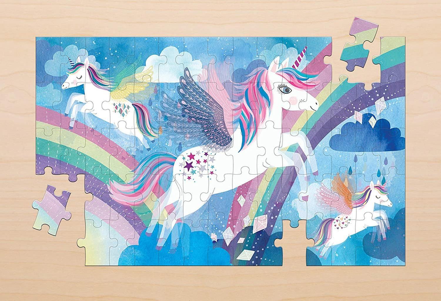 Puzzle 75Pcs Lenticular Unicornio Magico Mudpuppy-5