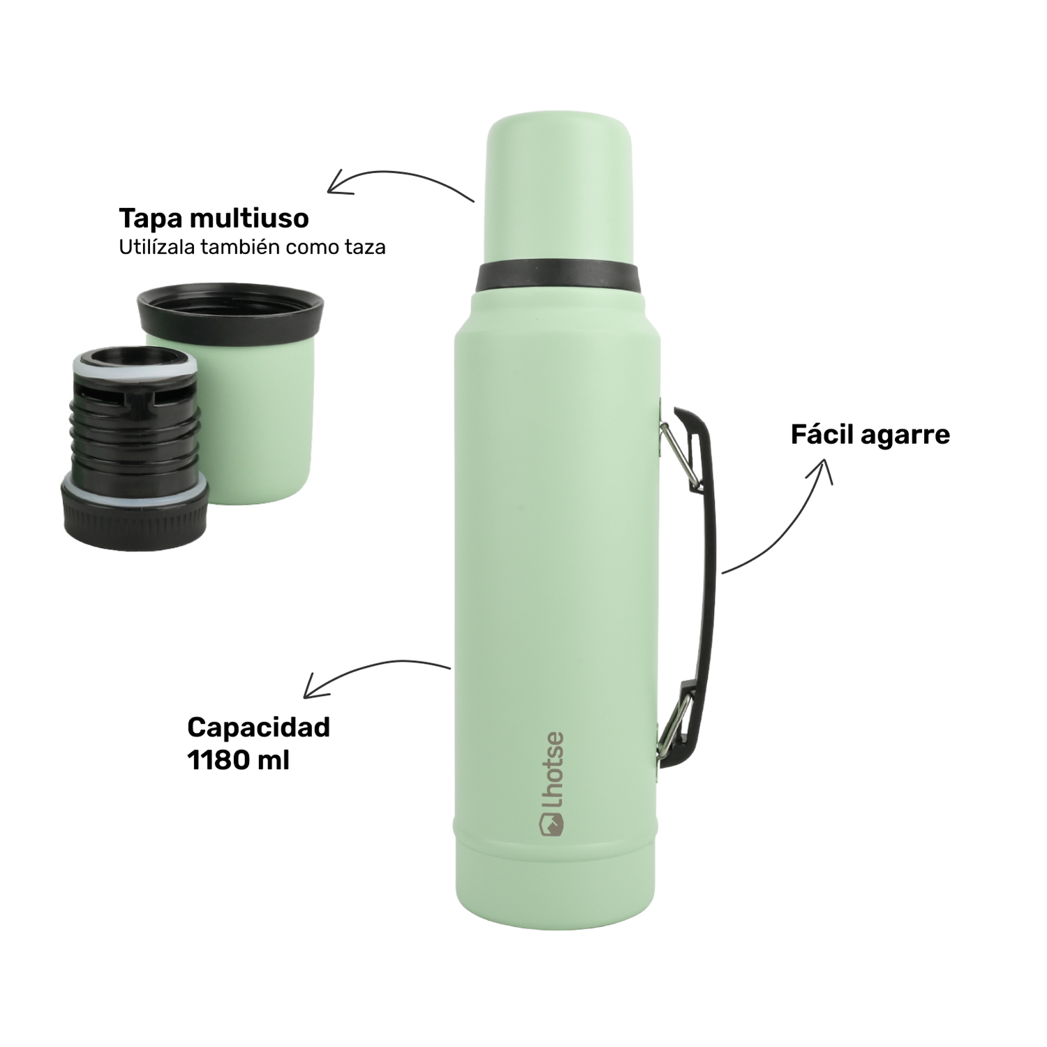 Termo Liquido Acero Inoxidable Classic 1,3 lts Lhotse-3