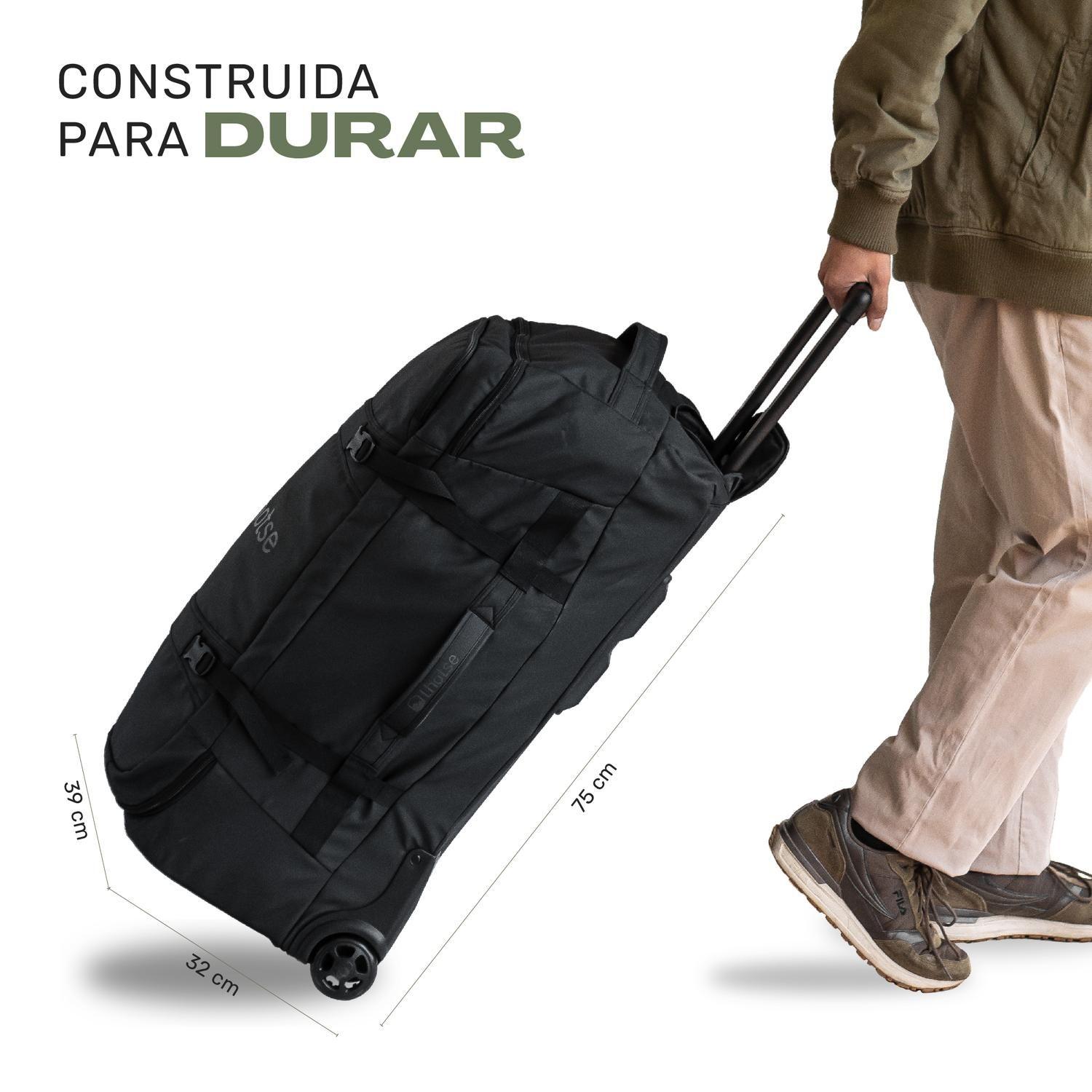 Maleta Bolso Trolly Expedition Duffel 90lts Black-4